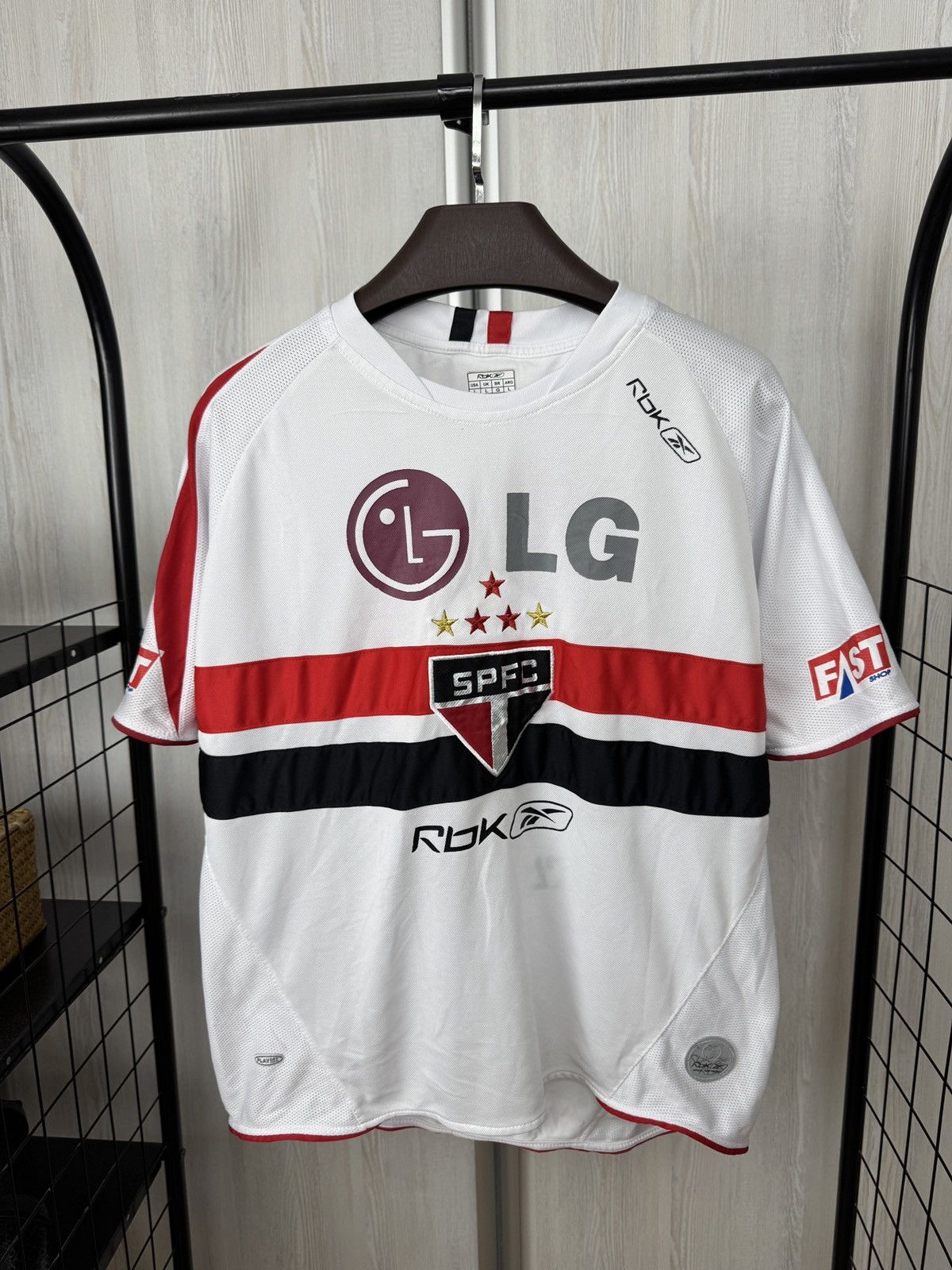 Reebok San Paolo Reebok vintage #10 soccer jersey football shirt Size US L / EU 52-54 / 3 - 1 Thumbnail