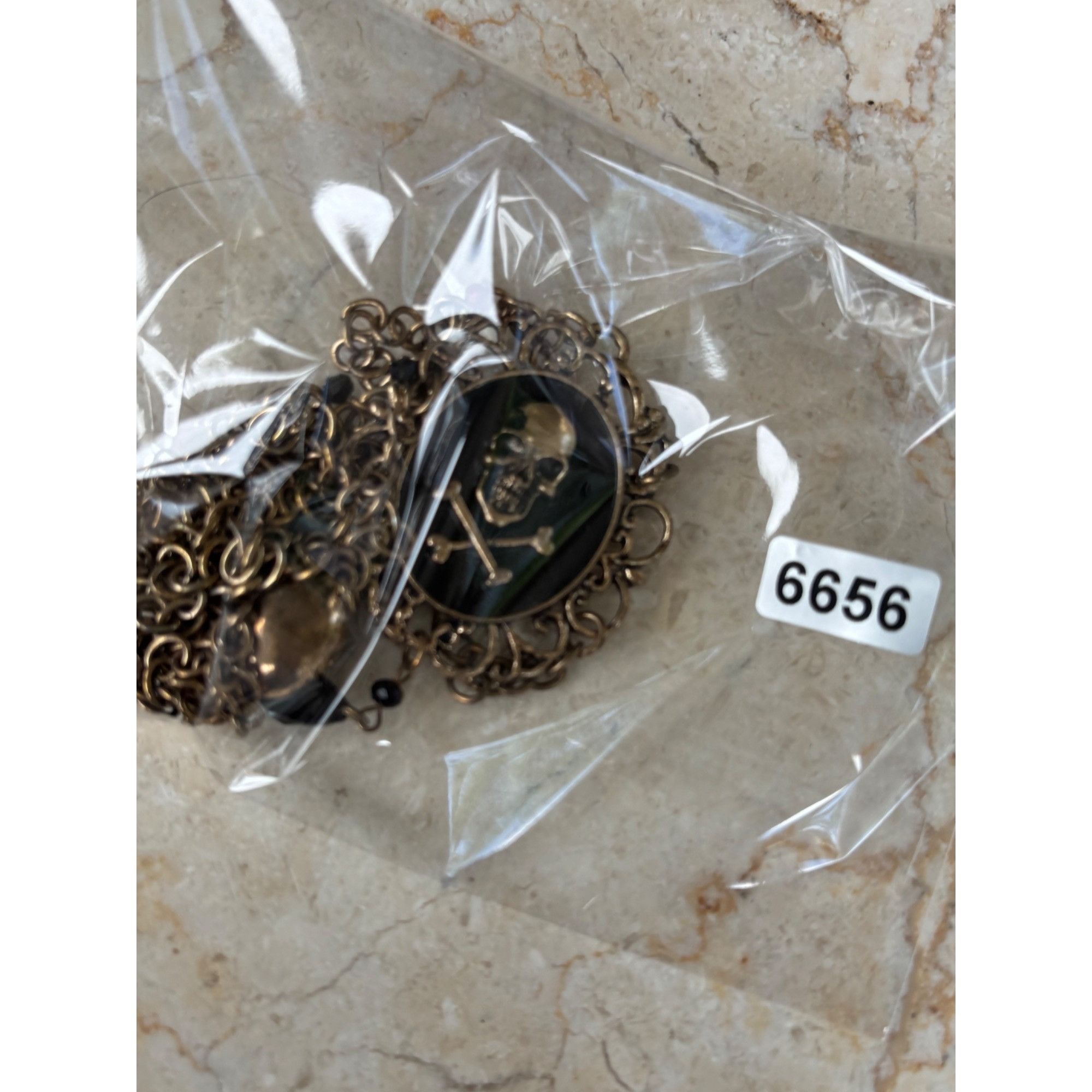 Other Pirate-Inspired Multi-Layer Chain Necklace With Skull & Cros Size ONE SIZE - 7 Thumbnail