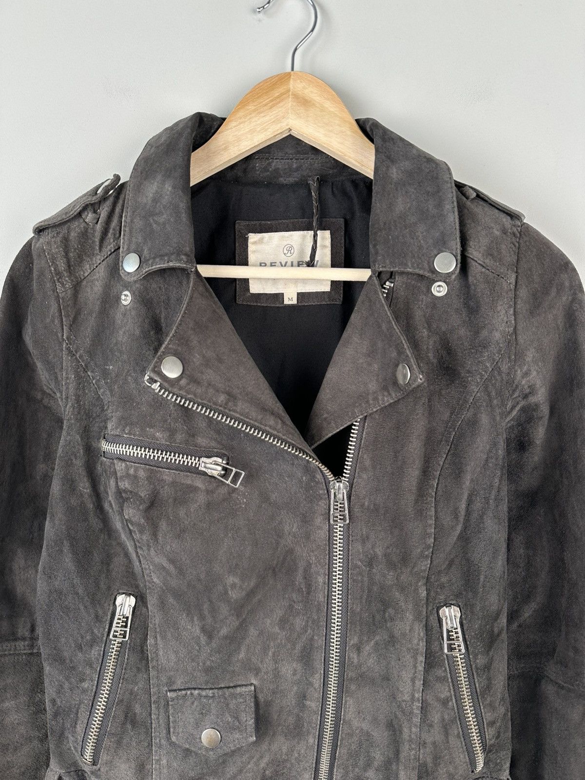 Other Vintage Y2k Avant Garde Leather Biker Jacket Asymmetrical Size M / US 6-8 / IT 42-44 - 4 Thumbnail