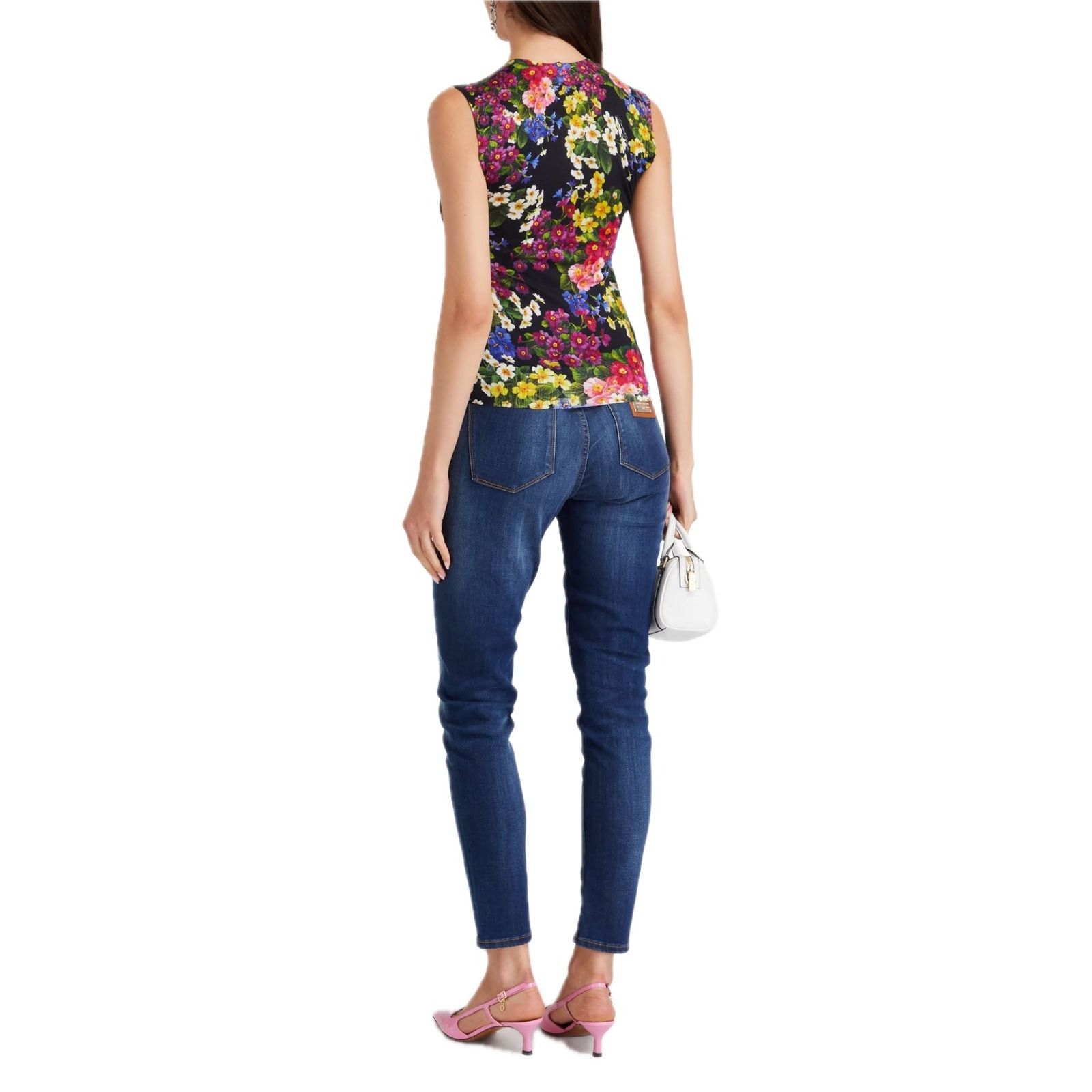 Dolce & Gabbana Dolce & Gabbana Floral cashmere lace sleeveless top Multi 42 Size M / US 6-8 / IT 42-44 - 3 Thumbnail