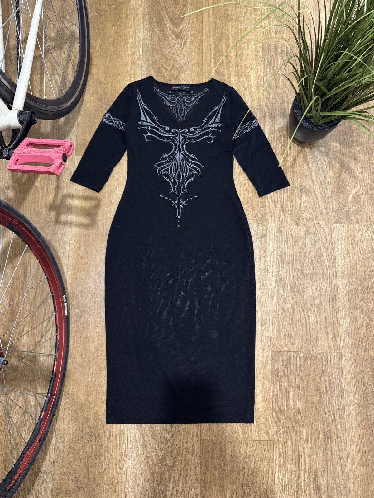 Karen Millen JEAN PAUL GAULTIER STYLE TRIBLE MESH DRESS Size M / US 6-8 / IT 42-44 - 1 Thumbnail