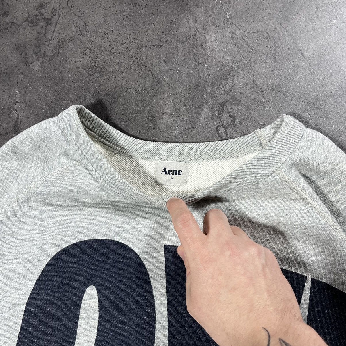 Acne Studios Acne Studios Love College FW12 Big Logo Crewneck Sweatshirt Size US L / EU 52-54 / 3 - 9 Thumbnail