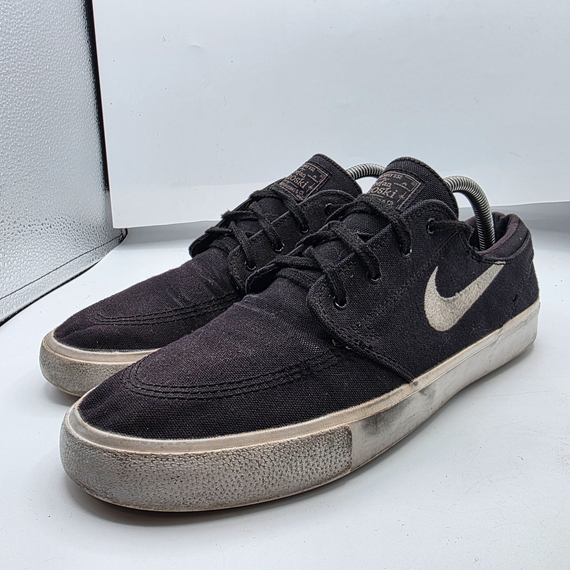 Nike Nike SB Stefan Janoski Mens Size 10 Black Canvas Skateboard Size US 10 / EU 43 - 4 Thumbnail