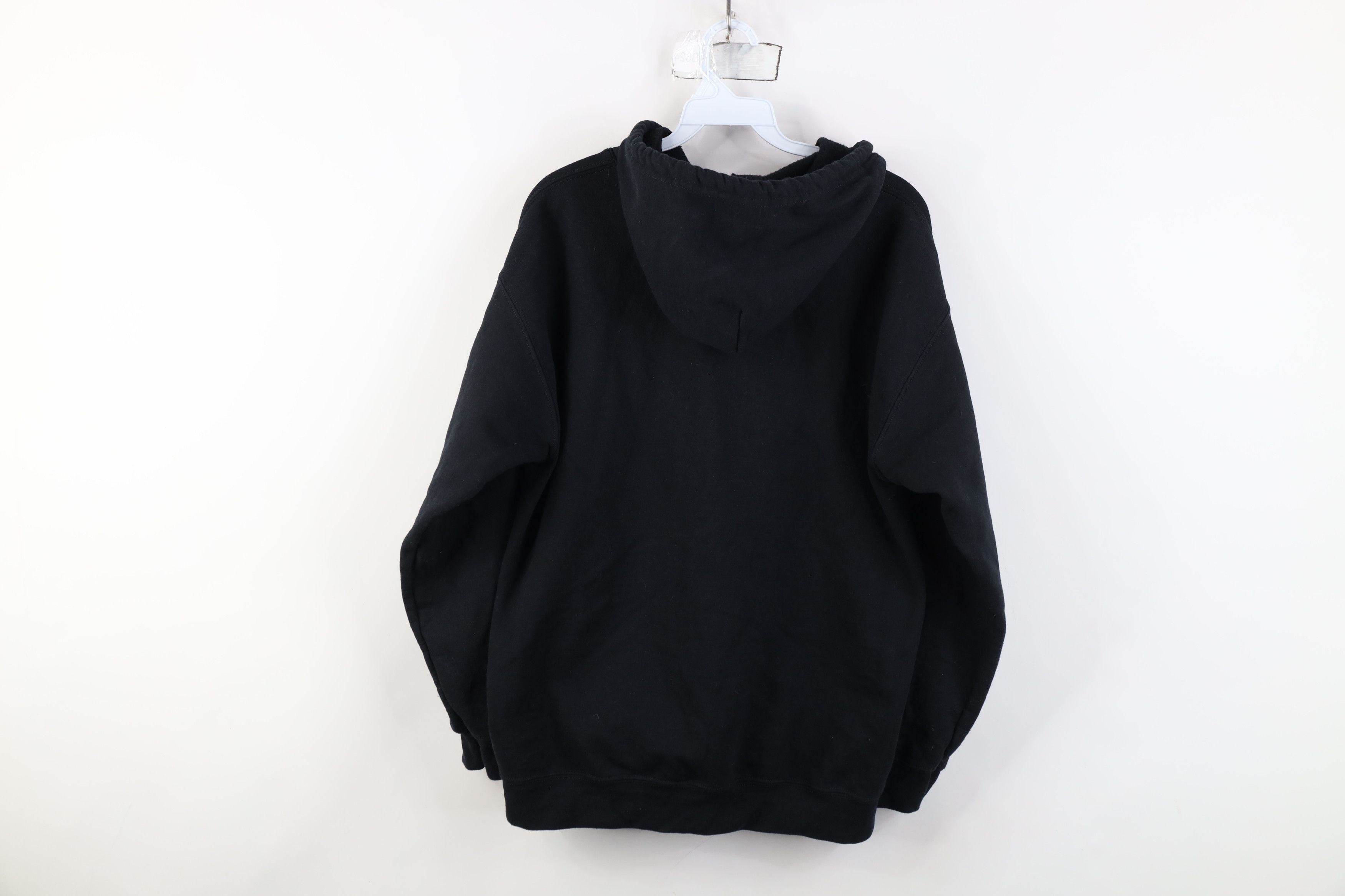 Vintage Vintage 90s Y2K Streetwear Full Zip Hoodie Sweatshirt Black Size US M / EU 48-50 / 2 - 11 Thumbnail