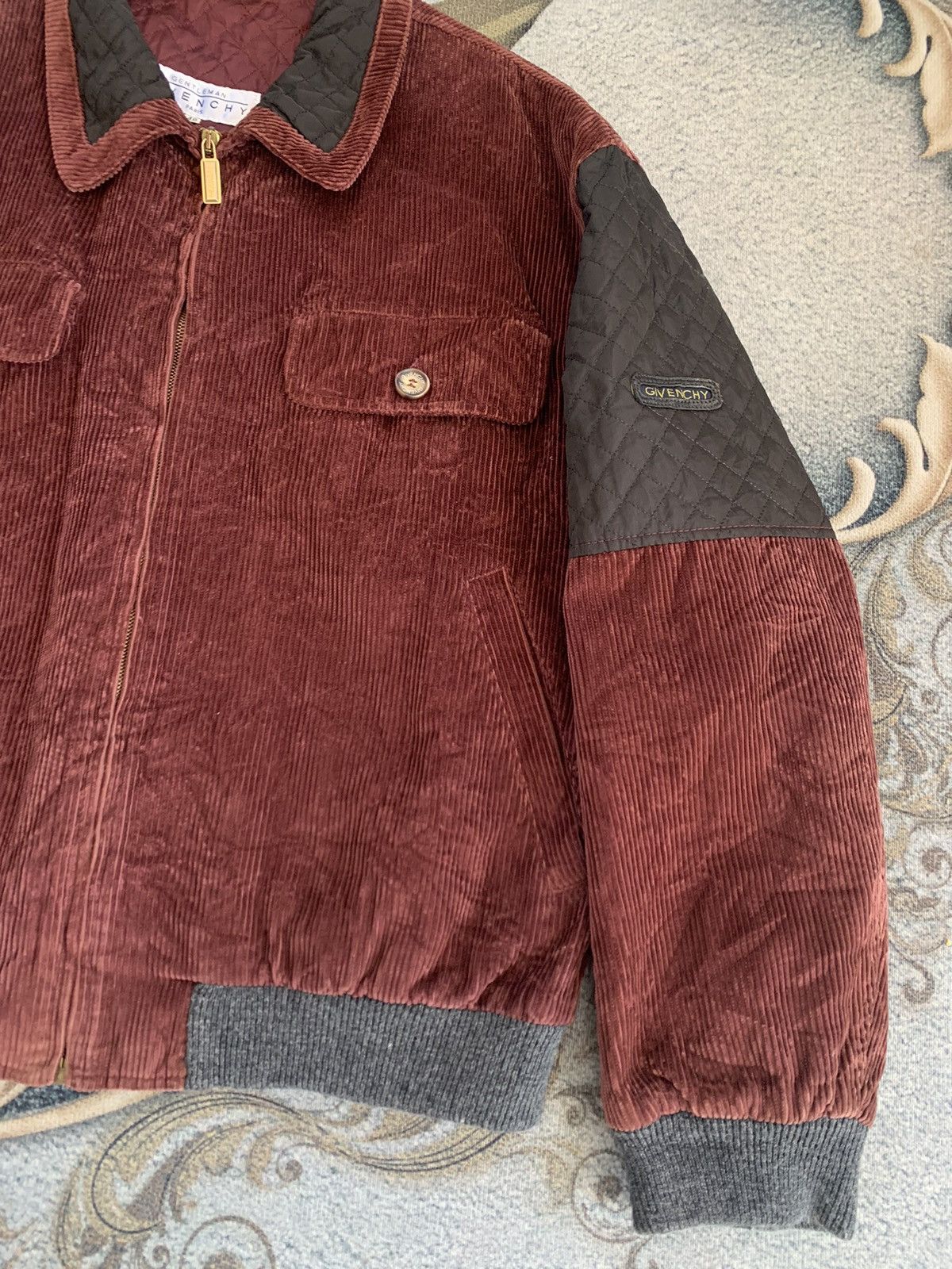 Givenchy Vintage Givenchy Gentlemen Corduroy & Quilted Jacket Size US M / EU 48-50 / 2 - 4 Thumbnail