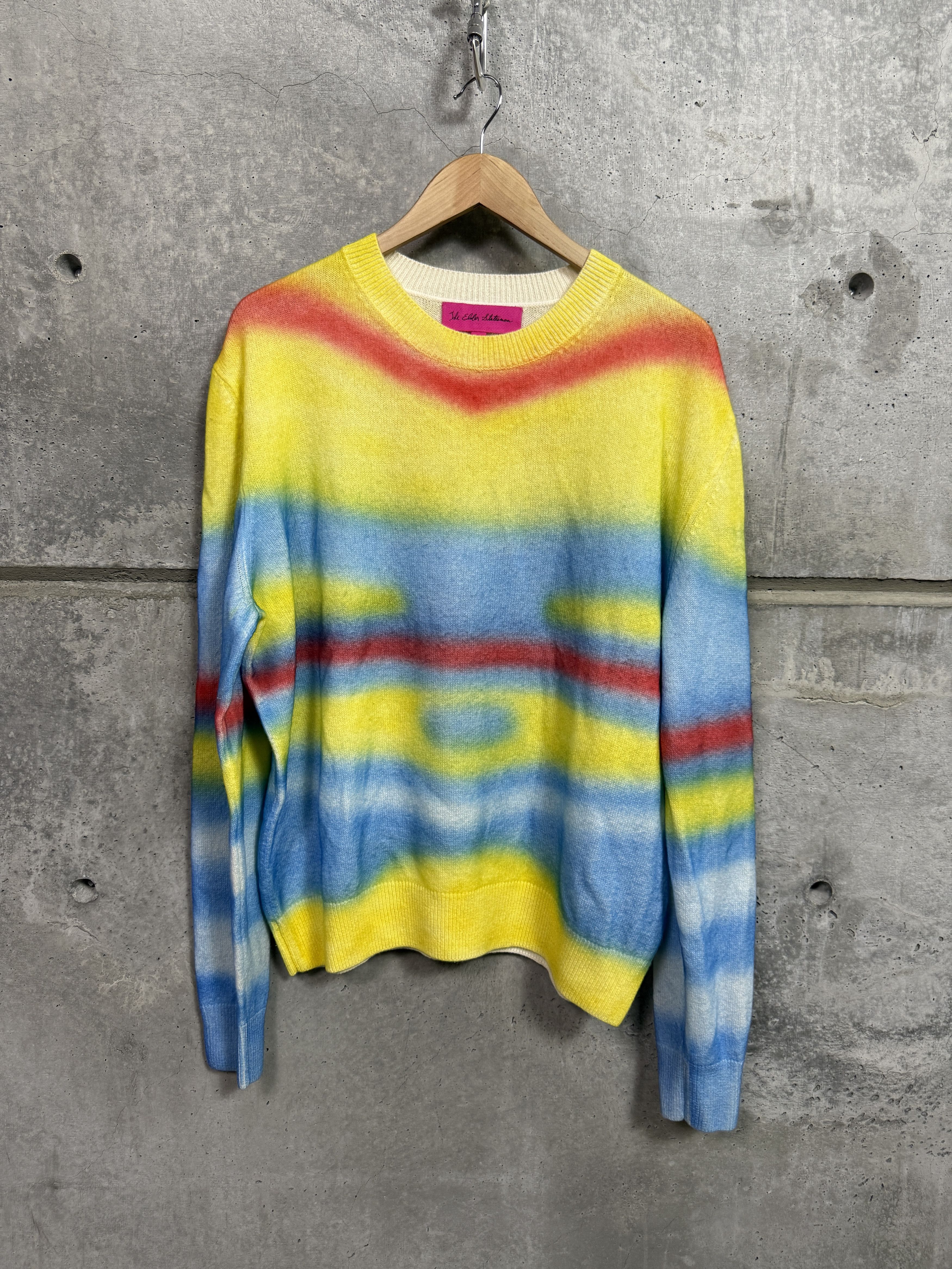 The Elder Statesman $2295 The Elder Statesman Graffiti Crewneck Sweater Size US L / EU 52-54 / 3 - 6 Thumbnail
