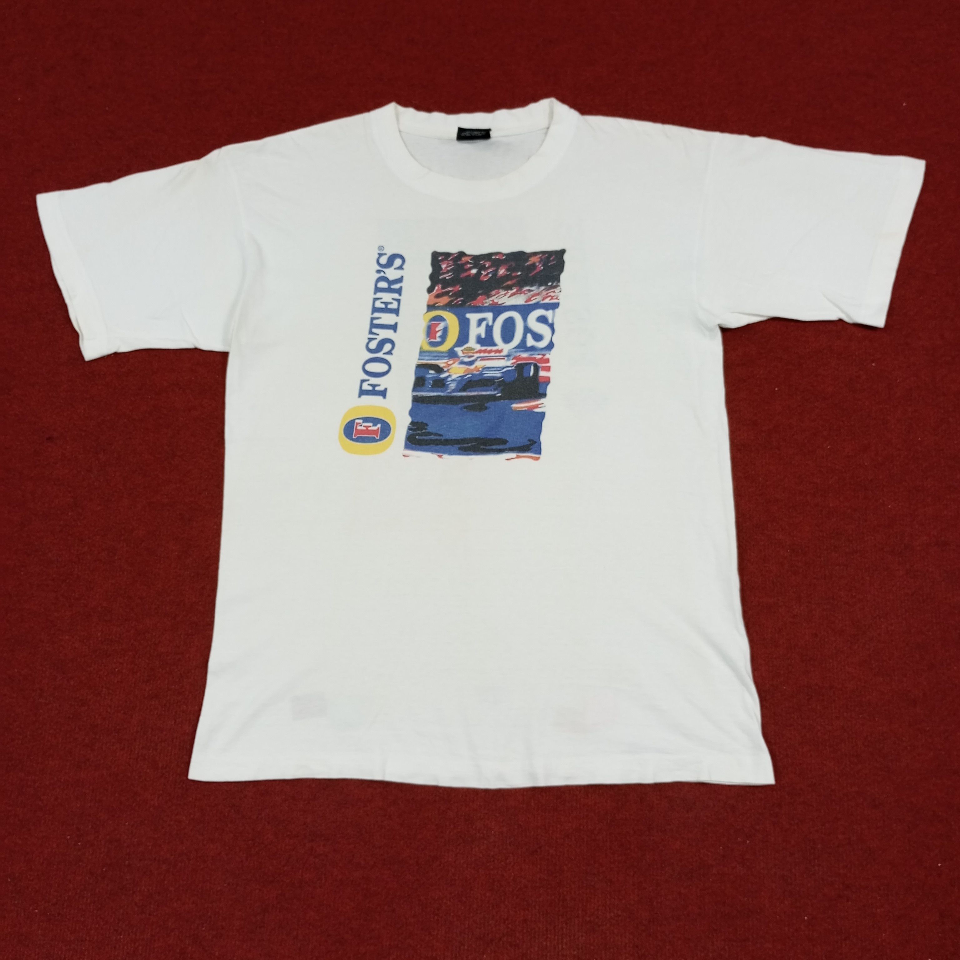 Vintage Foster's Racing Formula One F1 Tour Vintage Tshirt Size US M / EU 48-50 / 2 - 1 Thumbnail