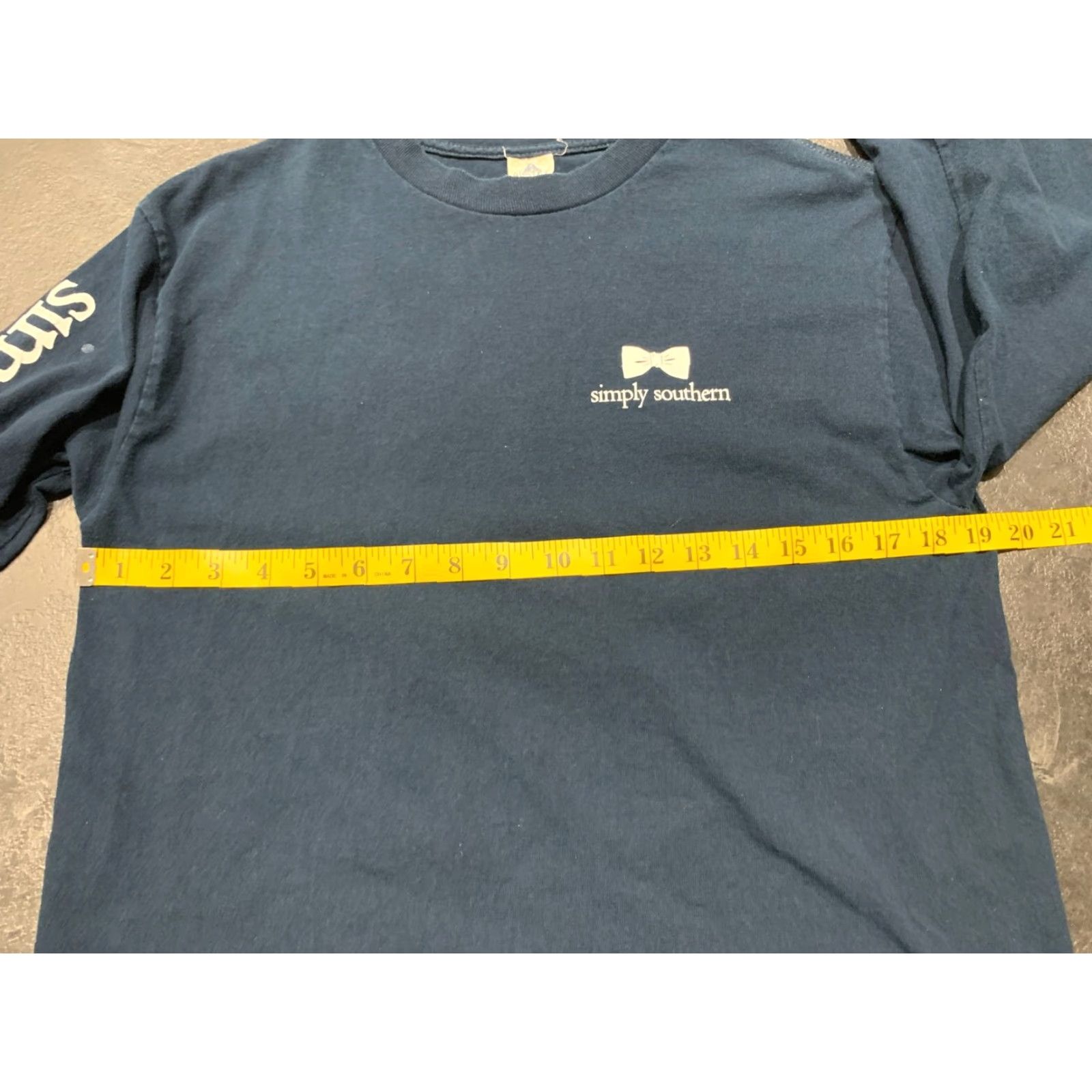 Vintage Alstyle Simply Southern Women's Blue Long Sleeve Graphic T-Shirt Medium Size M / US 6-8 / IT 42-44 - 7 Thumbnail