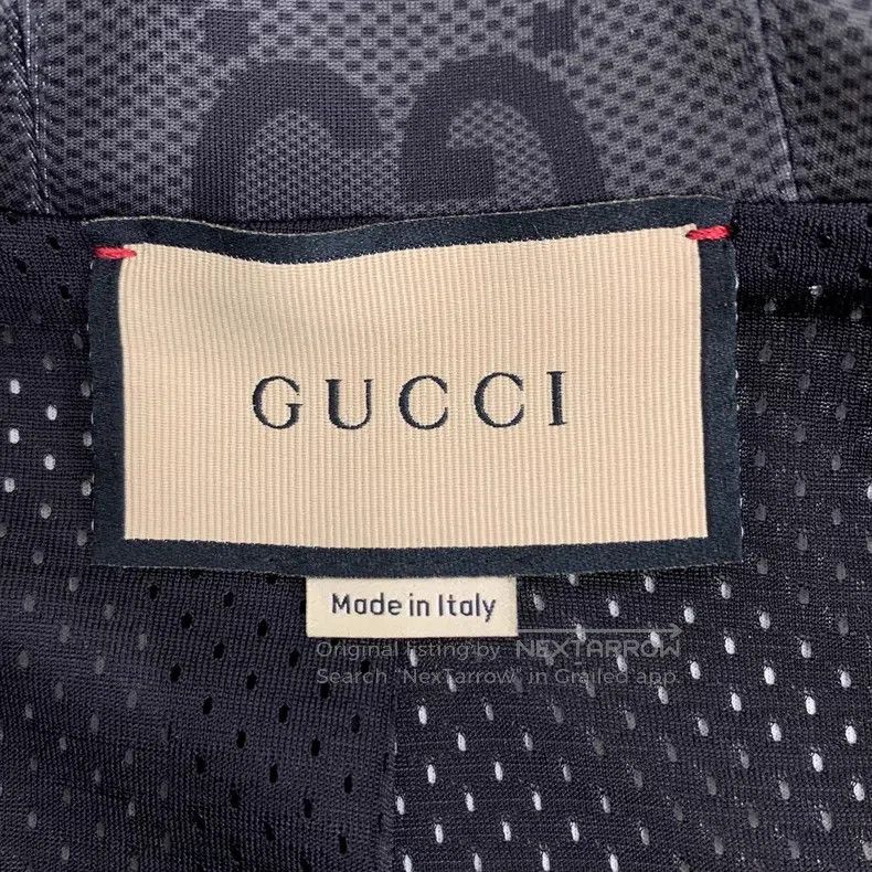 Gucci Gucci 24 black logo jacquard full print hooded zipper long Size US XL / EU 56 / 4 - 5 Thumbnail