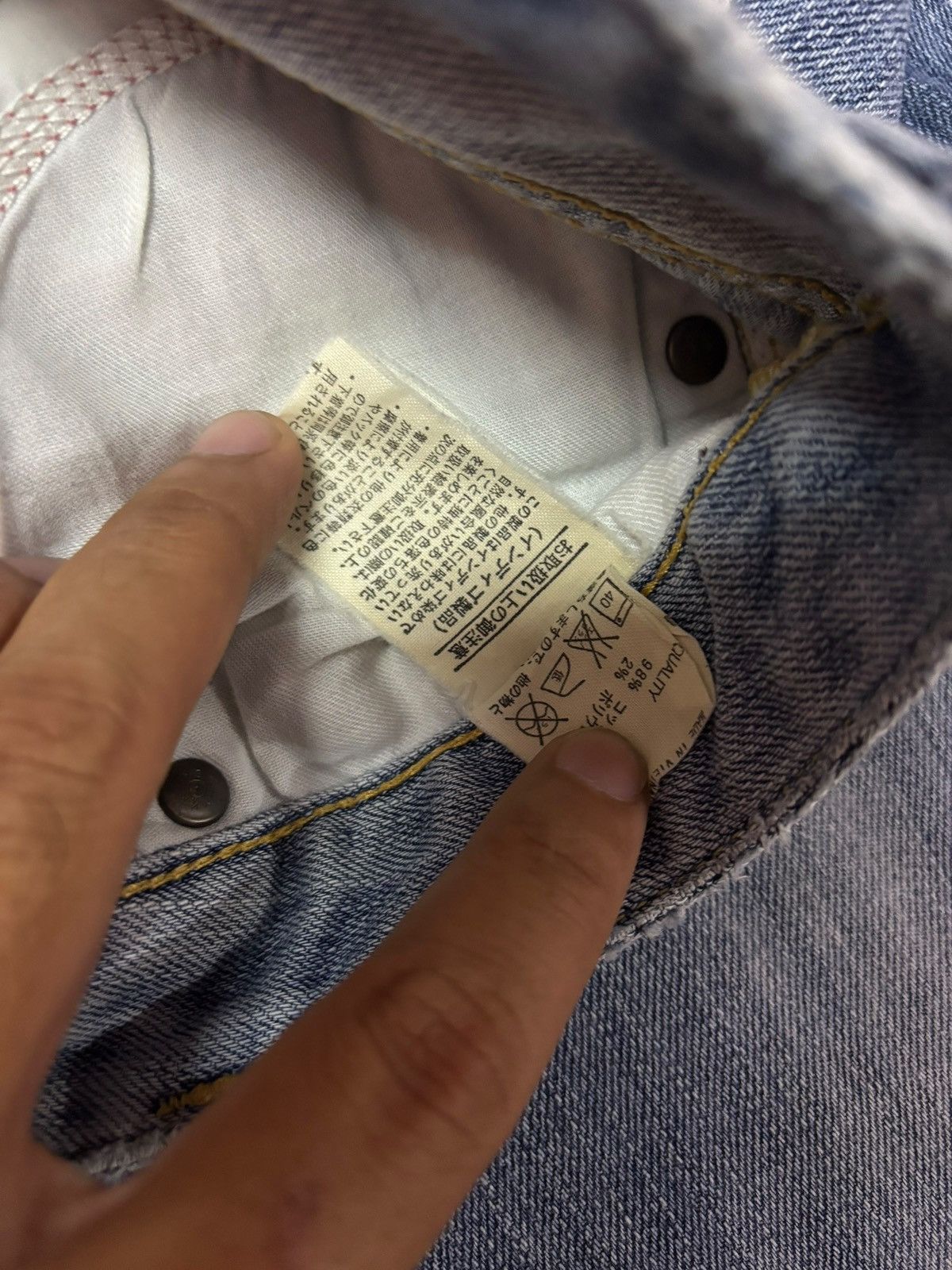 MOUSSY Vtg Moussy Japan Flared Distressed Jeans Size 28" / US 6 / IT 42 - 11 Thumbnail