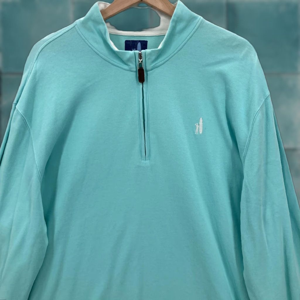 johnnie-O johnnie-O Pullover Mens 2XL Blue Quarter Zip Cotton West Coast Prep Nautical Shirt Pullover Mens 2XL Blue Nautical West Coast Prep Size US XXL / EU 58 / 5 - 1 Thumbnail