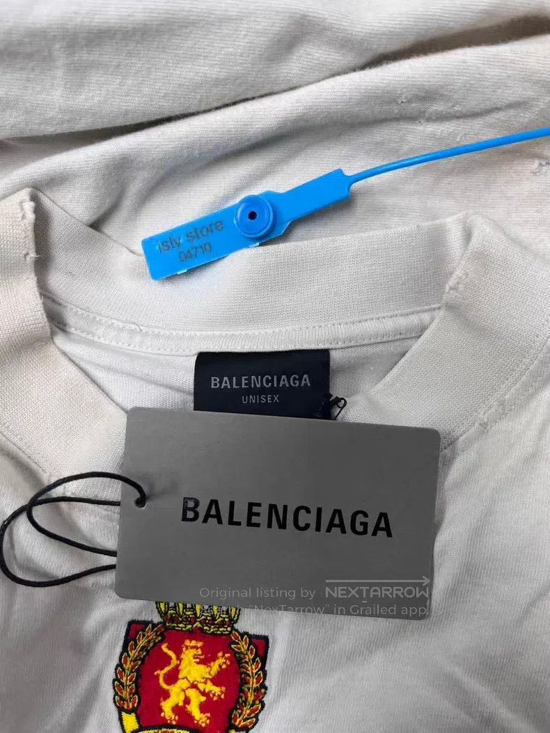 Balenciaga Balenciaga Crew Neck Printed Long Sleeve T-Shirt Size US L / EU 52-54 / 3 - 5 Thumbnail