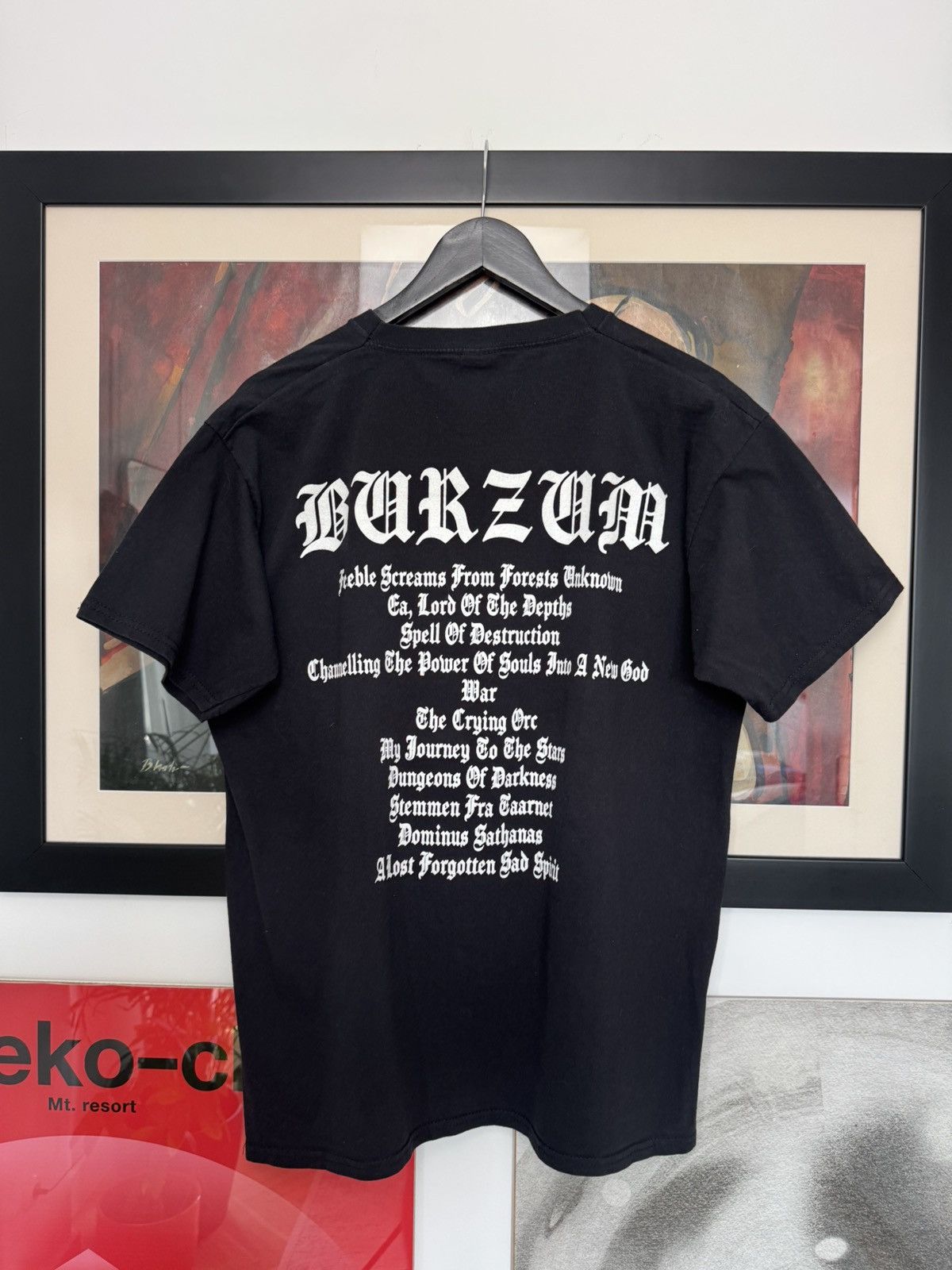 Band Tees Rare Burzum Black Metal Tee Shirt Y2k Iconic Heavy Hard Size US L / EU 52-54 / 3 - 3 Thumbnail