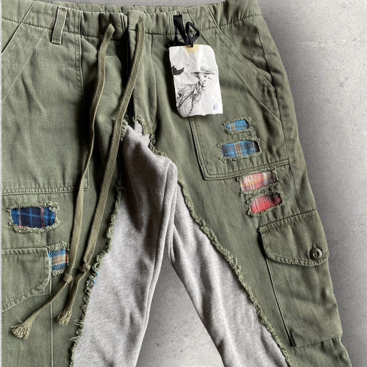 Greg Lauren SS20 Hybrid Military Sweatpants Size US 32 / EU 48 - 3 Thumbnail
