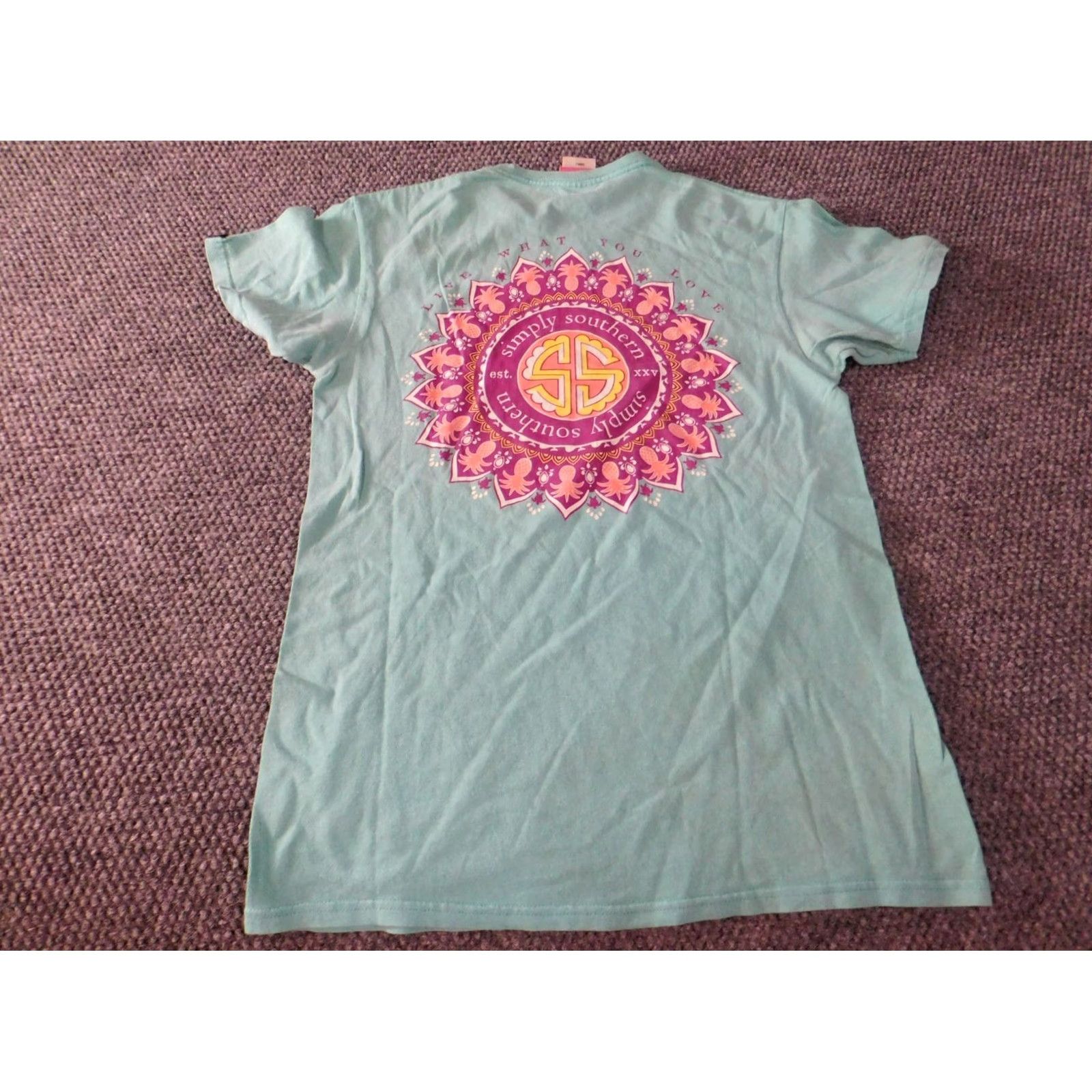 Vintage Simply Southern Shirt S Men Blue Logo Graphic Pineapple Classic T-Shirt Crew Neck Short Sleeve Cotton Knit Logo Vintage No Size US S / EU 44-46 / 1 - 7 Thumbnail