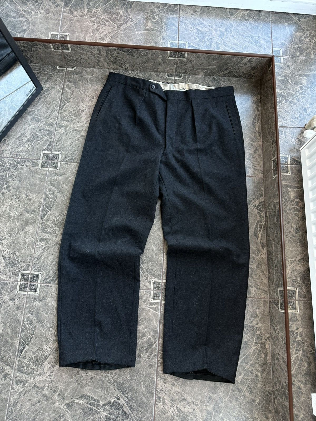 Other Vintage Edwardian Antique 1940s Men’s Wool Pants Sz XL Size US 36 / EU 52 - 1 Thumbnail
