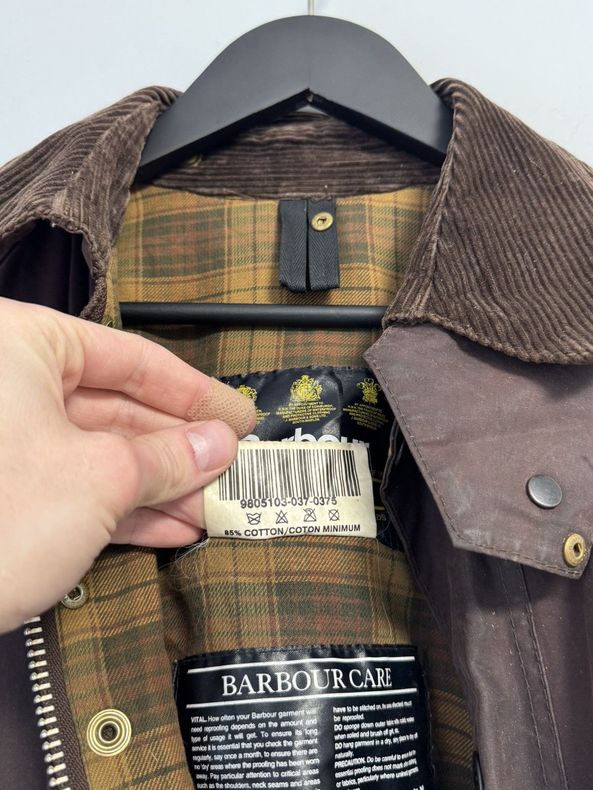 Barbour Vintage Barbour Bedale Wax Jacket Brown C38 England A103 Size US M / EU 48-50 / 2 - 18 Thumbnail