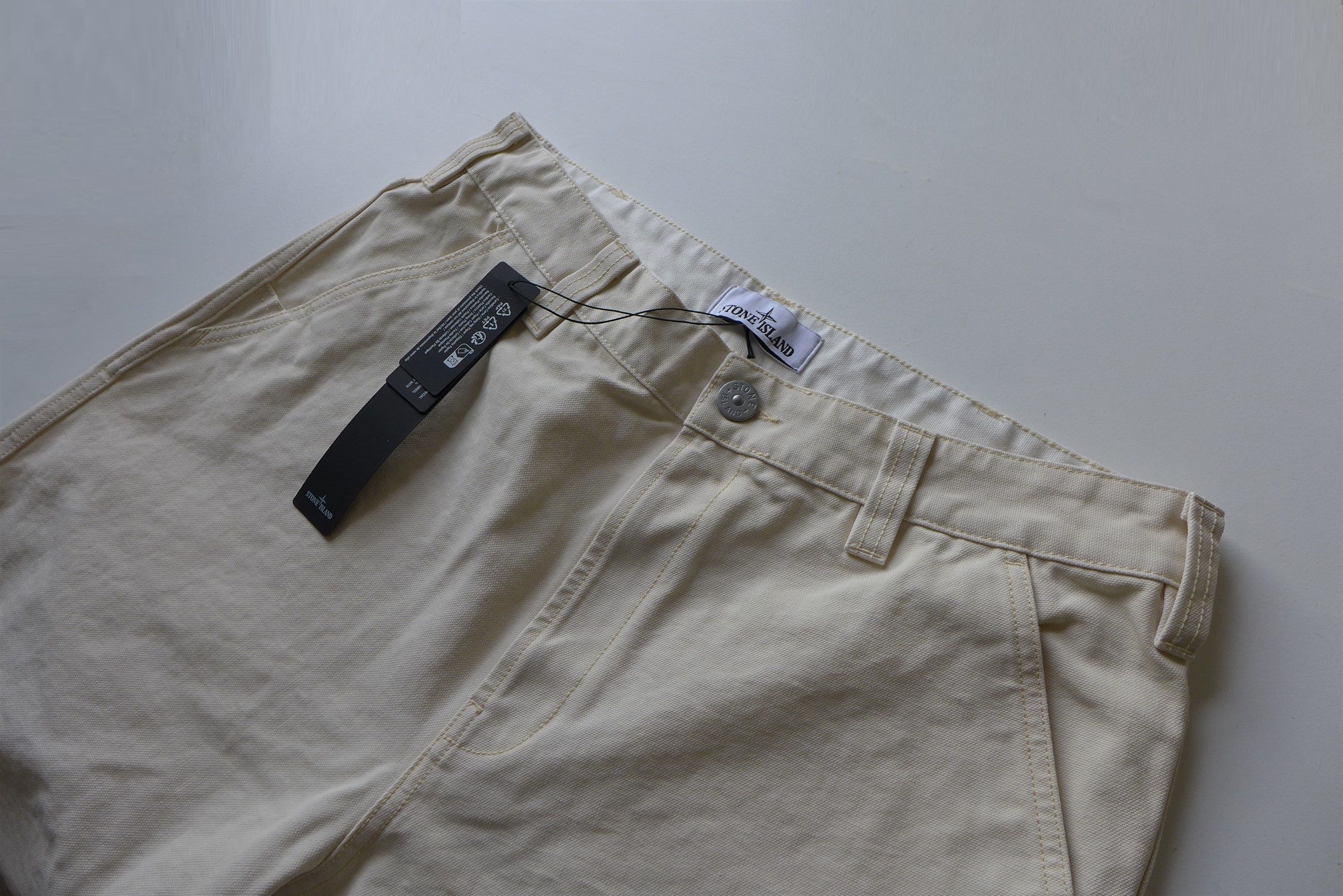 Stone Island Stone Island Marina Work Pants - Ecru Cotton Size US 30 / EU 46 - 3 Thumbnail