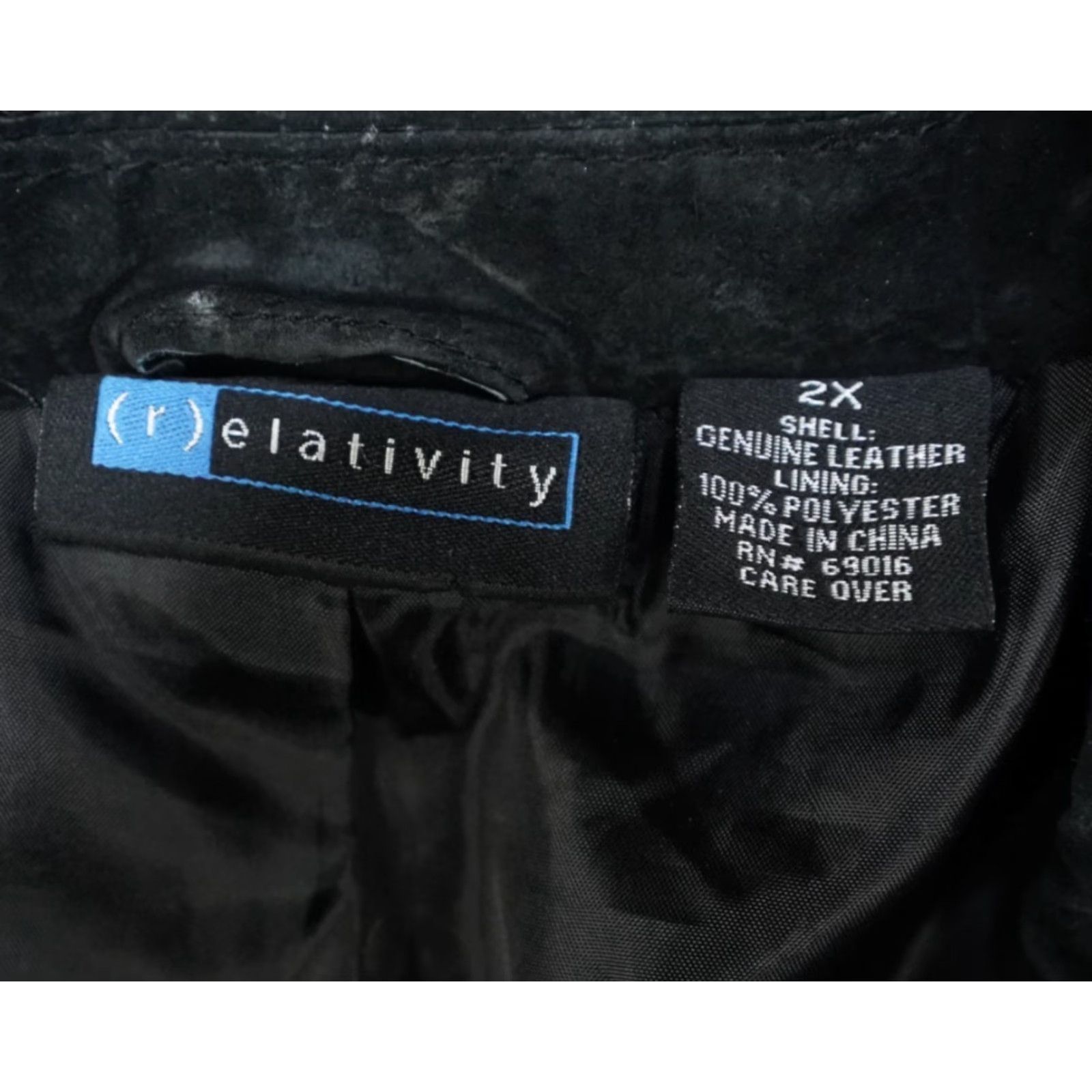 Vintage Relativity Leather Jacket Womens 2X Black Belted Western Button - Coat - Jacket - Women - 2X - Black - Belted Western Style Size XXL / US 16-18 / IT 52-54 - 7 Thumbnail