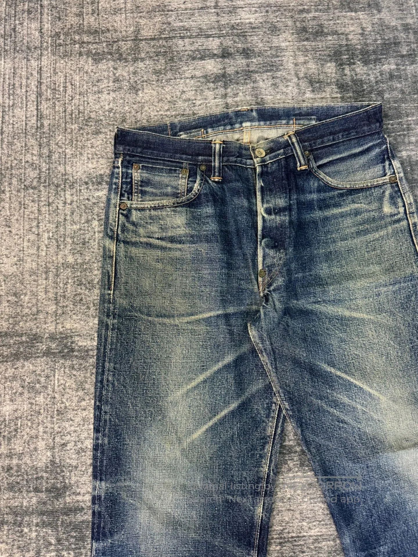Vintage Vintage 700 Japan Washed Retro Blue Jeans. Size US 32 / EU 48 - 3 Thumbnail
