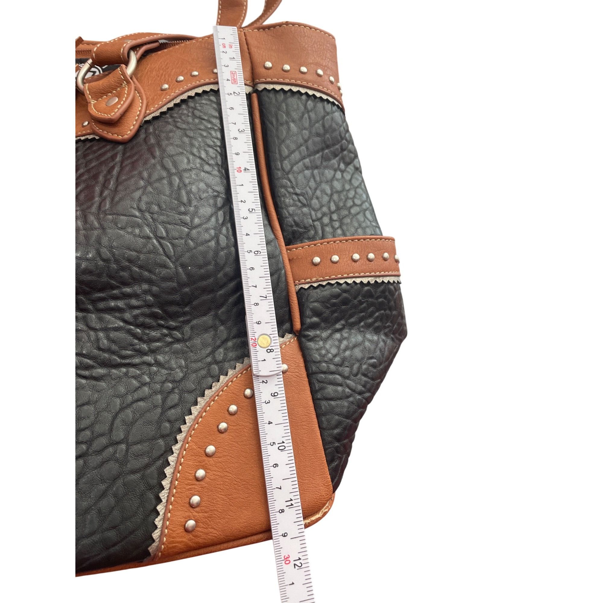 Other Bandana By American West Large Brown Leather Tote Bag SKU 89 Size ONE SIZE - 22 Thumbnail