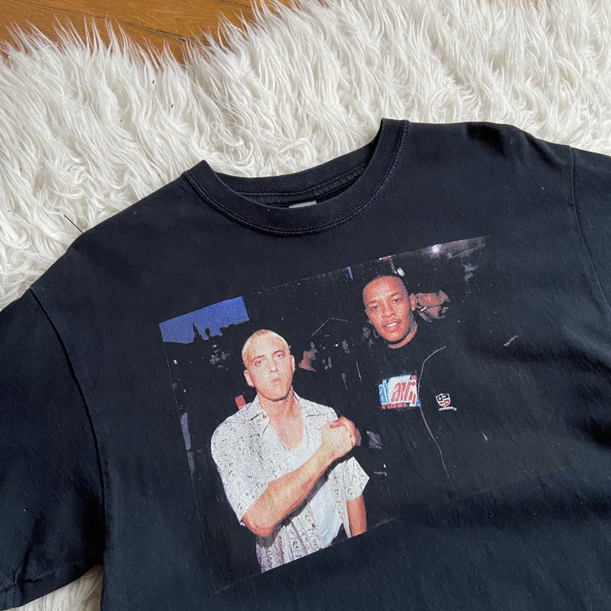 Eminem × Rap Tees × Vintage 📌 Crazy Eminem & Dr. Dre Rap T-Shirt Size US M / EU 48-50 / 2 - 2 Thumbnail
