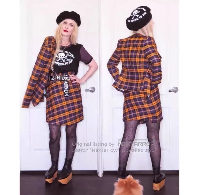 Vivienne Westwood Vivienne Westwood Yellow and Purple Plaid Set, Size 40 Jac Size S / US 4 / IT 40 - 8 Thumbnail
