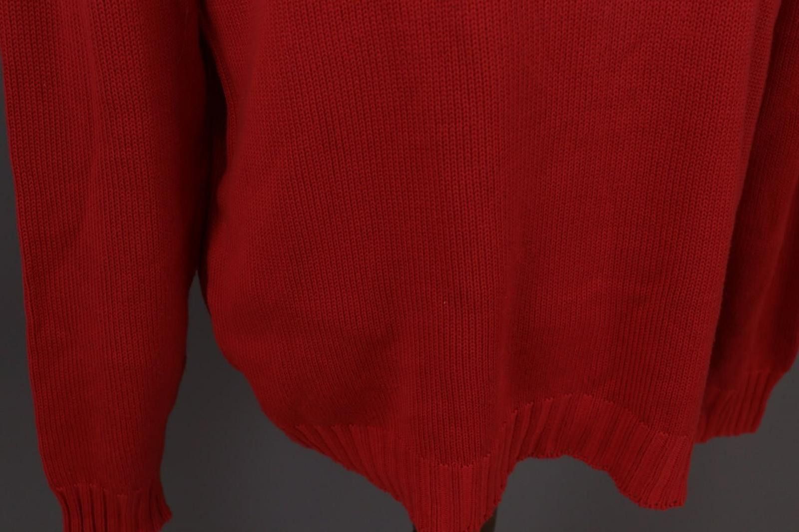 Carlo Colucci Carlo Colucci Red Crew Neck Knit Sweater Size 56 Size US M / EU 48-50 / 2 - 8 Thumbnail
