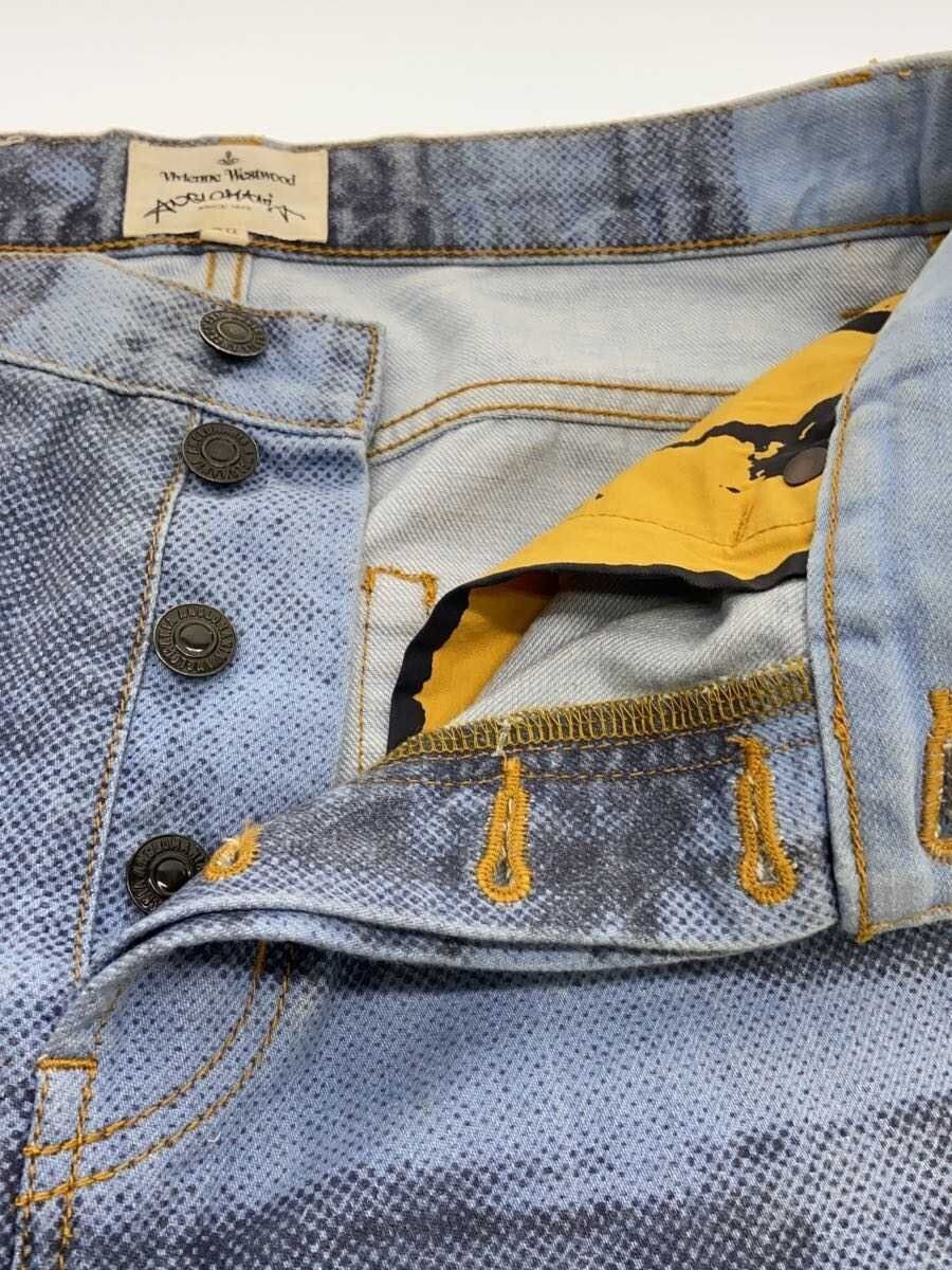 Vivienne Westwood Art Lover Piccadilly Circus Printed Denim Jeans Size US 29 - 3 Thumbnail