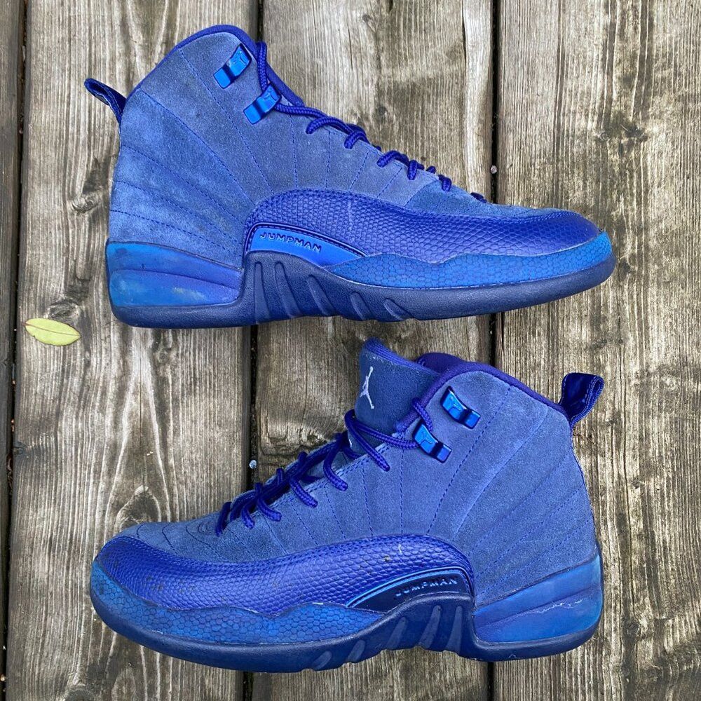 Jordan Brand 2016 Air Jordan 12 Retro Deep Royal Blue Size 6 Blue Size US 6 / EU 39 - 1 Thumbnail
