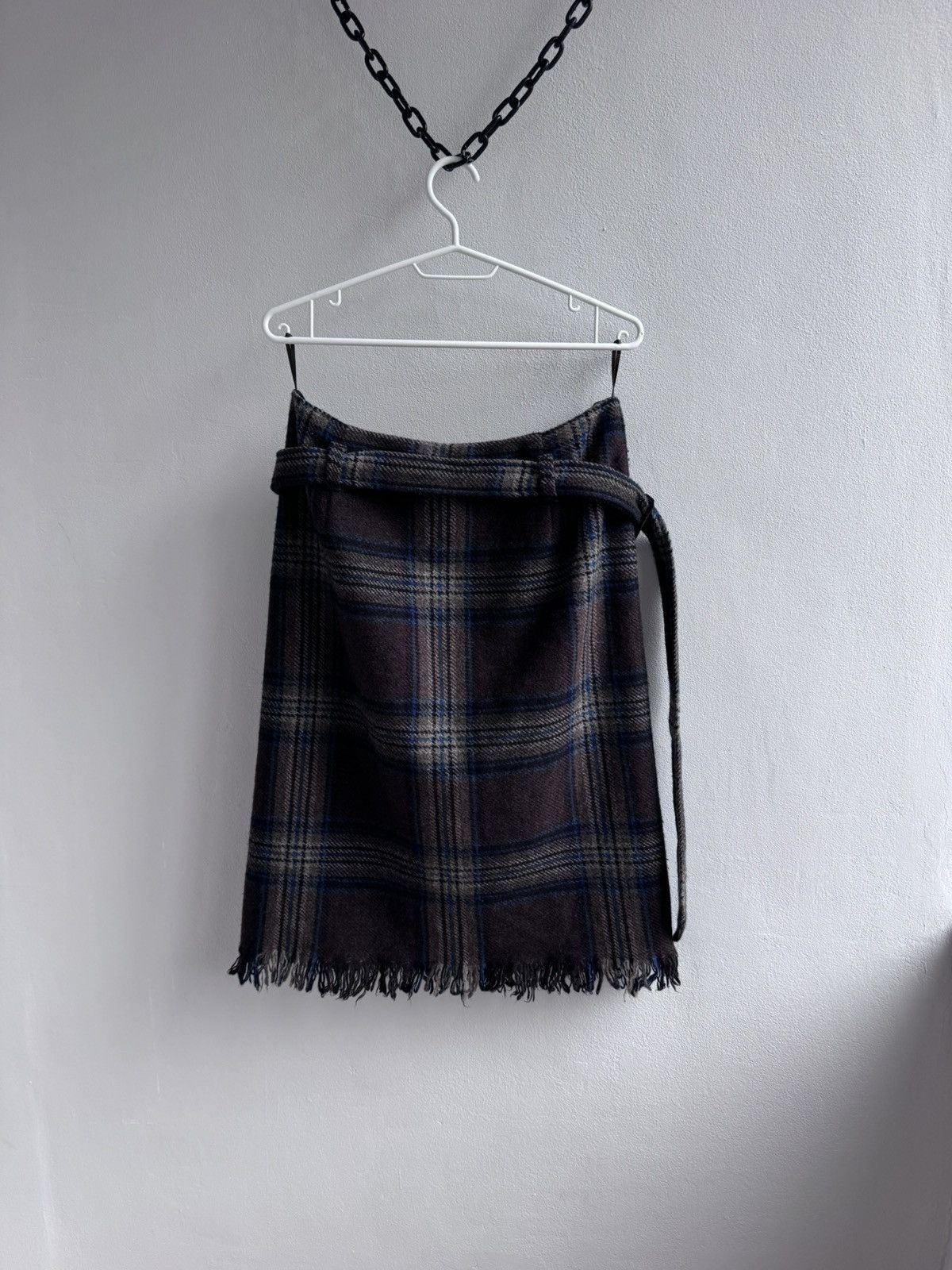 Max Mara Weekend Max Mara Wool Blend Plaid Skirt Size 30" / US 8 / IT 44 - 12 Thumbnail