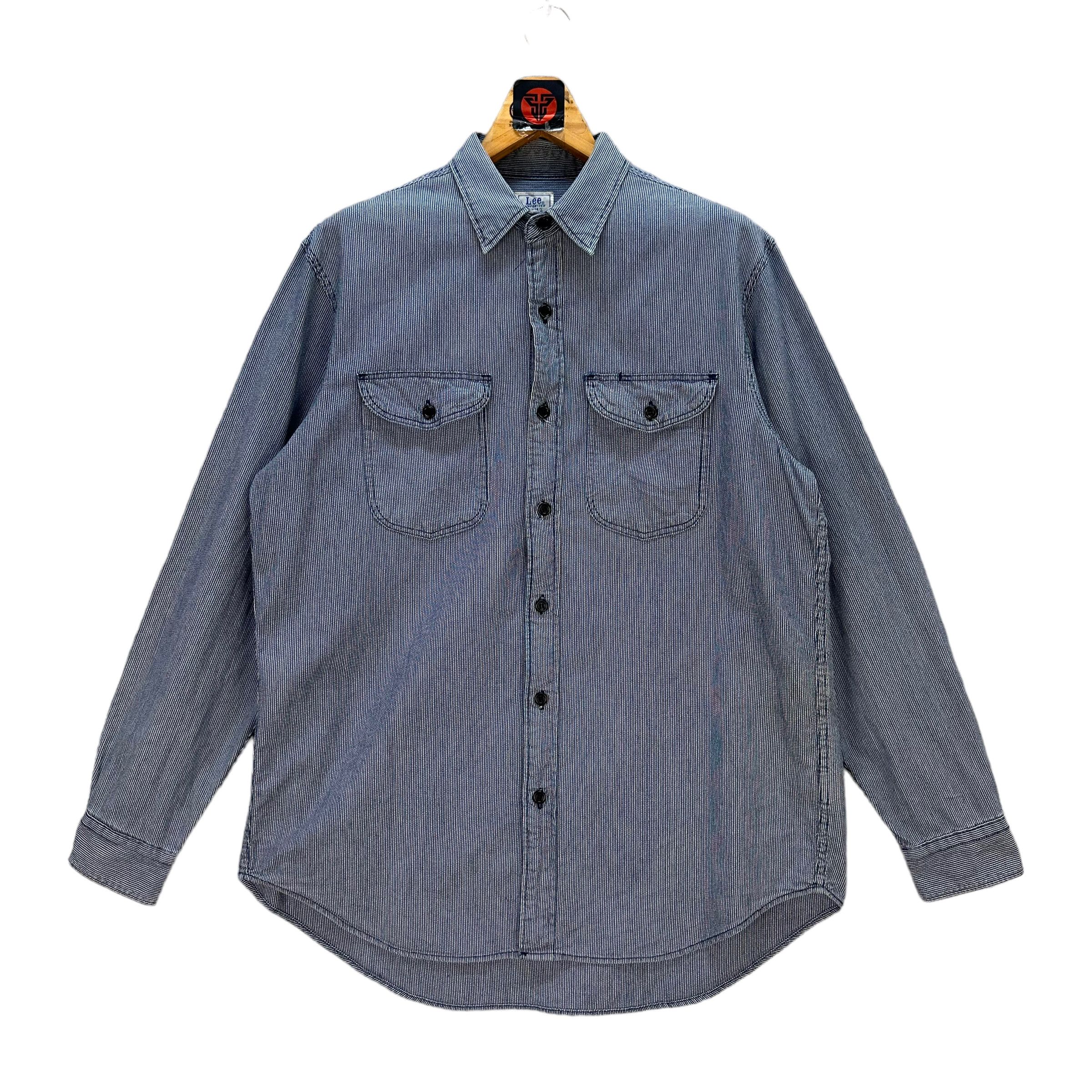 Lee LEE SANFORIZED HIKORI BUTTON UPS SHIRT #7547-152 Size US L / EU 52-54 / 3 - 1 Thumbnail