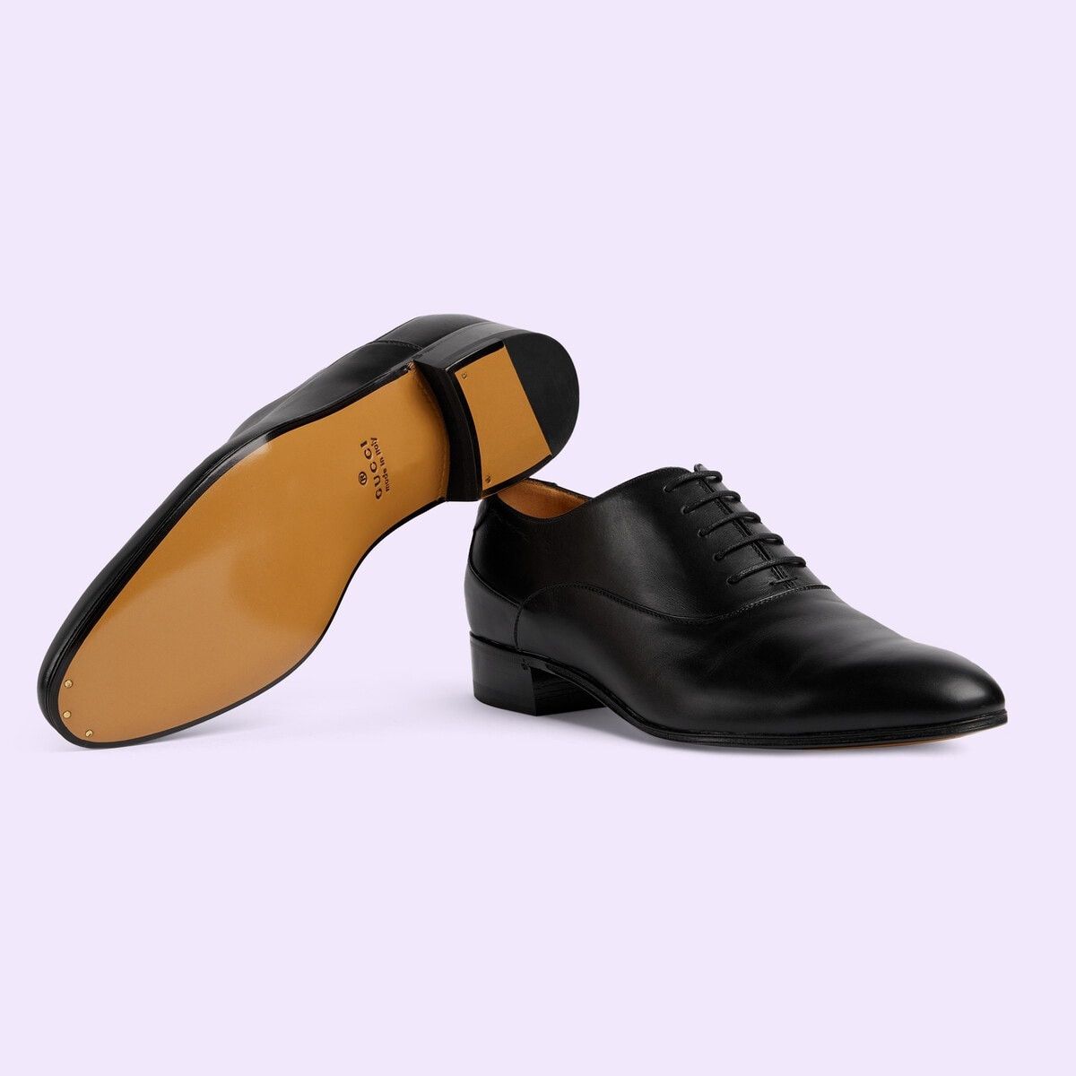 Gucci o1s1wg110125 Lace-Up Shoes With Double G in Black Size US 7 / EU 40 - 6 Thumbnail