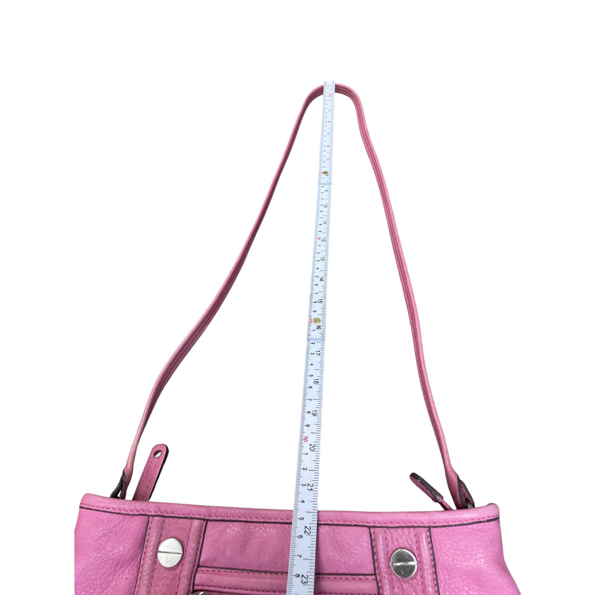Other B. Makowsky Womans Pink Leather Crossbody Shoulderbag SKU 94 Size ONE SIZE - 5 Thumbnail