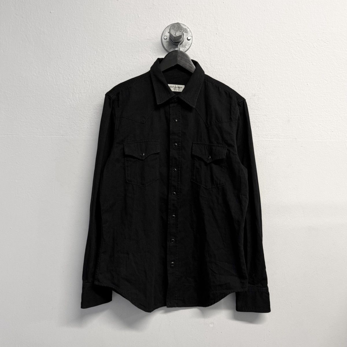 Saint Laurent Paris Saint Laurent Denim Shirt Size US L / EU 52-54 / 3 - 1 Thumbnail