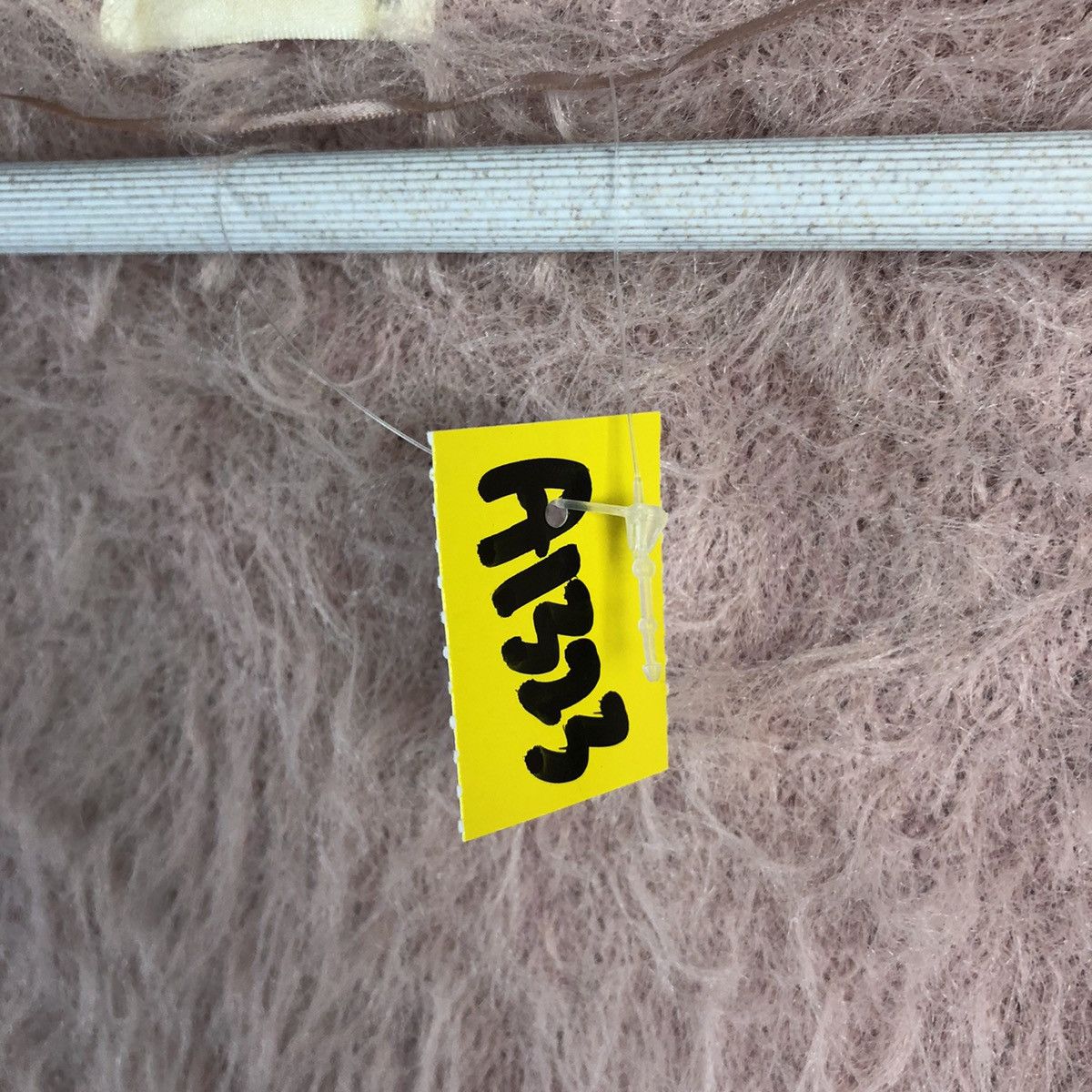 GU GU Pink Cardigan mohair shaggy fur Knitwear #A1323 Size M / US 6-8 / IT 42-44 - 10 Thumbnail