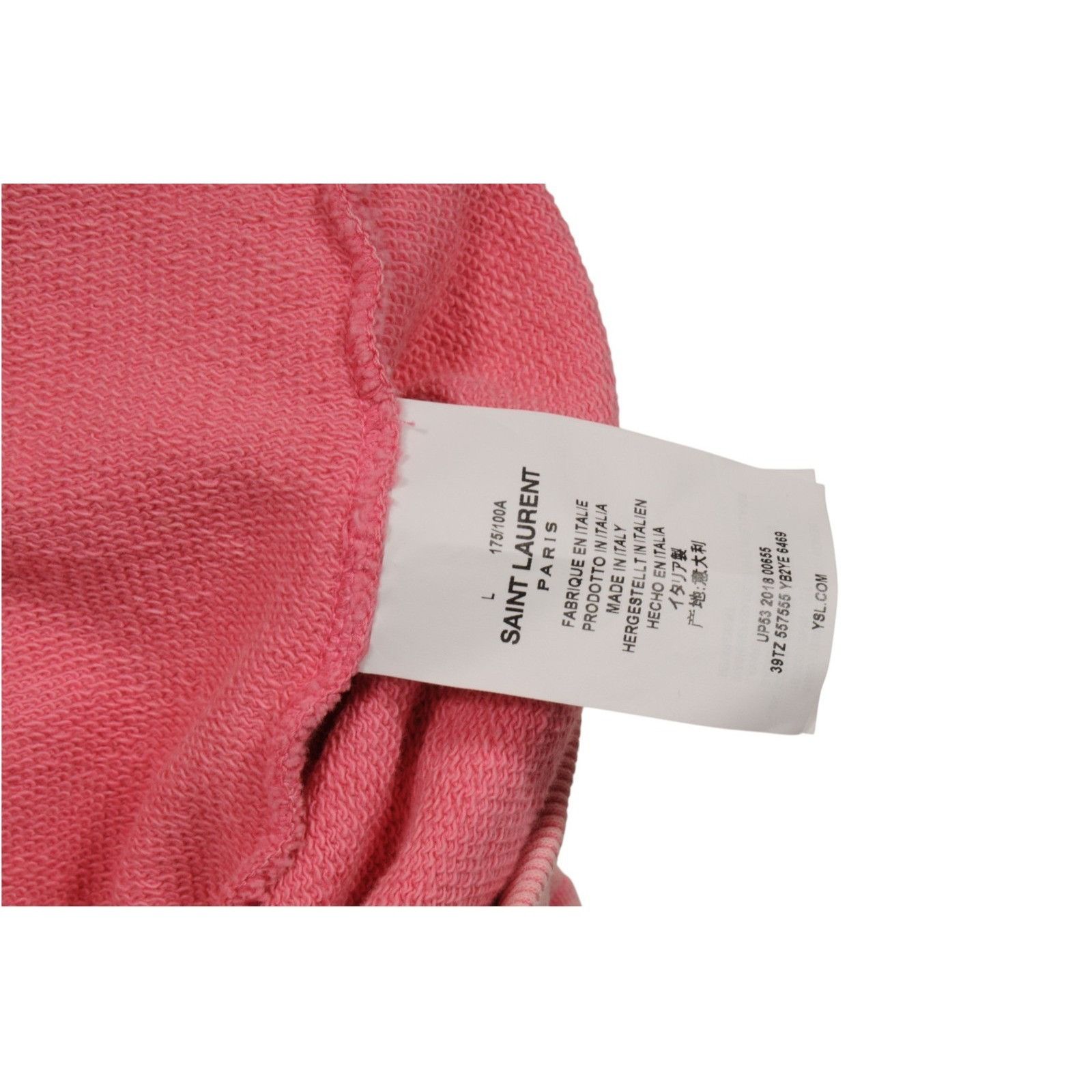 Saint Laurent Paris Logo Hoodie Rustic Pink Size US L / EU 52-54 / 3 - 10 Thumbnail