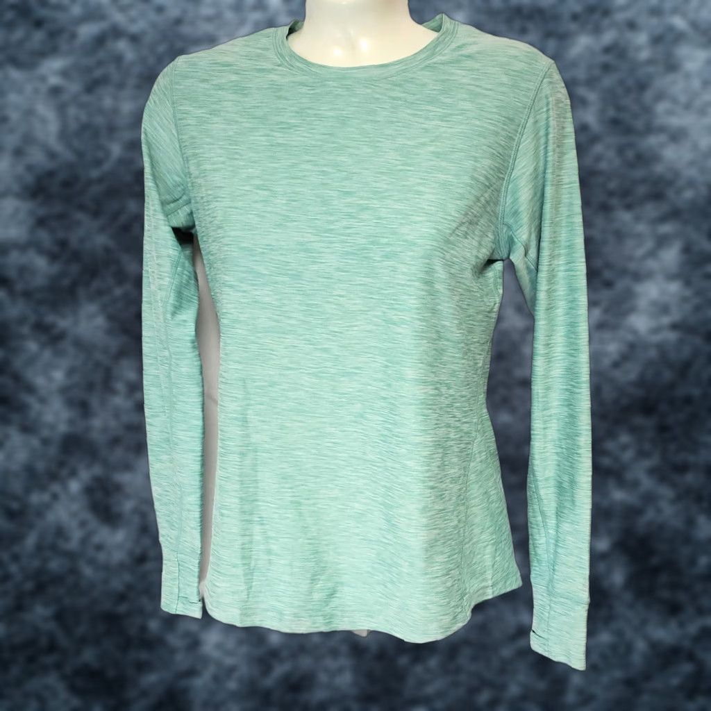 New Balance Womens New Balance Shirt Athletic Transform Long Sleeve WT83119 MSE Seaglass Blue Green NB Dry Size S / US 4 / IT 40 - 1 Thumbnail