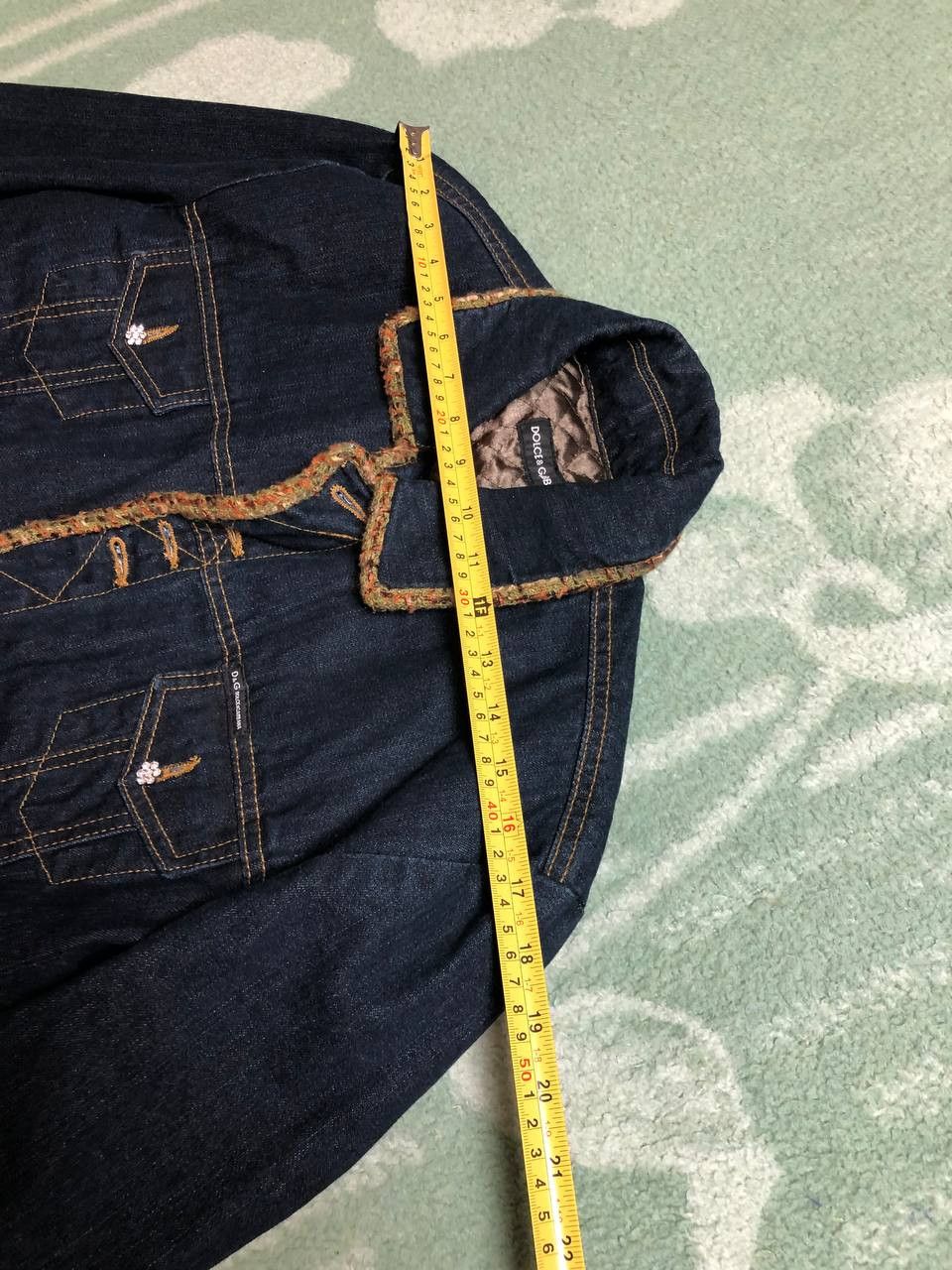 Dolce & Gabbana Dolce and Gabbana Vintage Denim Jacket Size L / US 10 / IT 46 - 16 Thumbnail