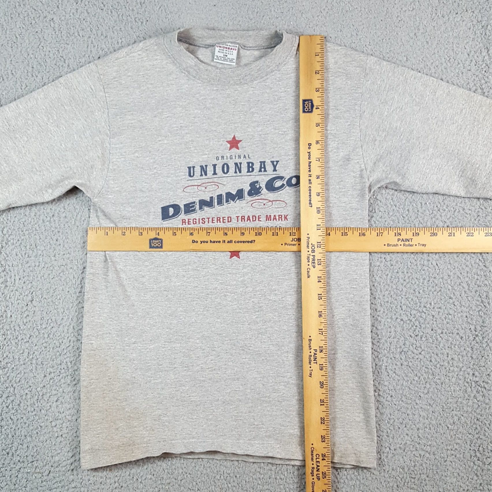 Vintage VINTAGE UnionBay Denim Long Sleeve T-Shirt Size S Gray 90s Retro Spell Out Logo Jewel Workwear Adults Mens Size US S / EU 44-46 / 1 - 7 Thumbnail