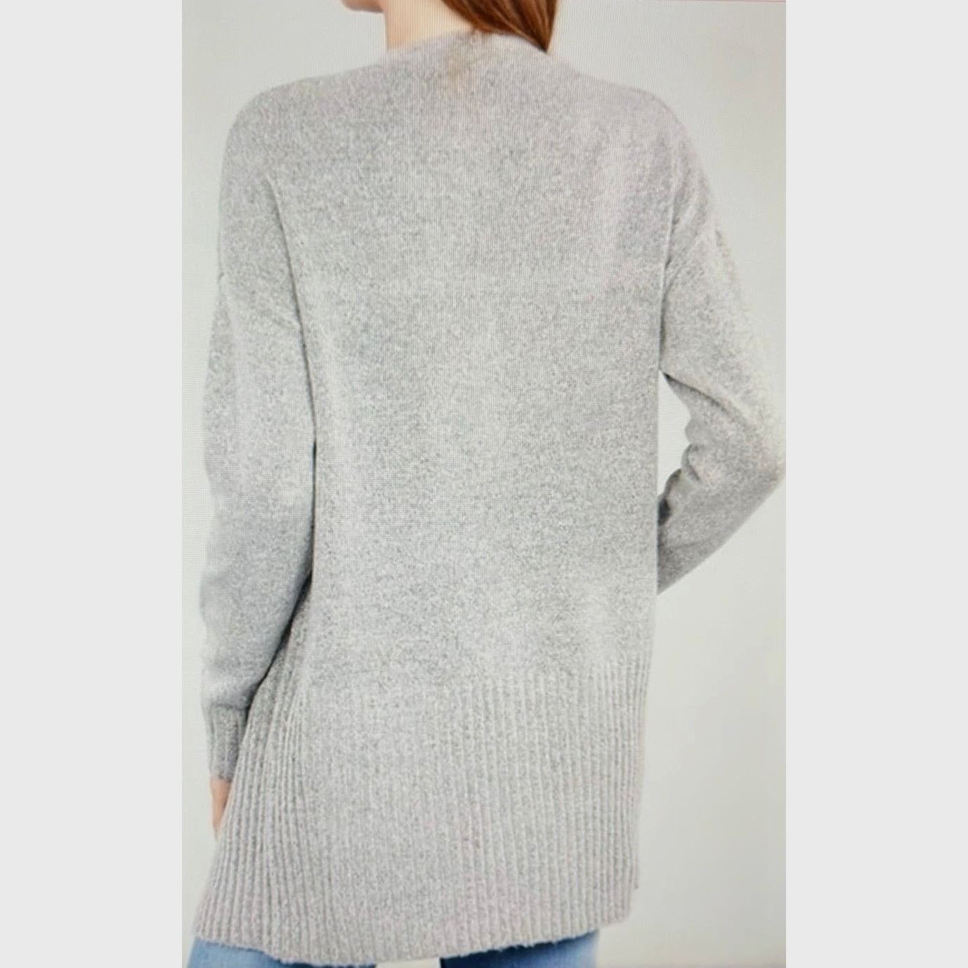 Other Love Ellie Two Pocket Open Cardigan - Gray - size L Size L / US 10 / IT 46 - 6 Thumbnail