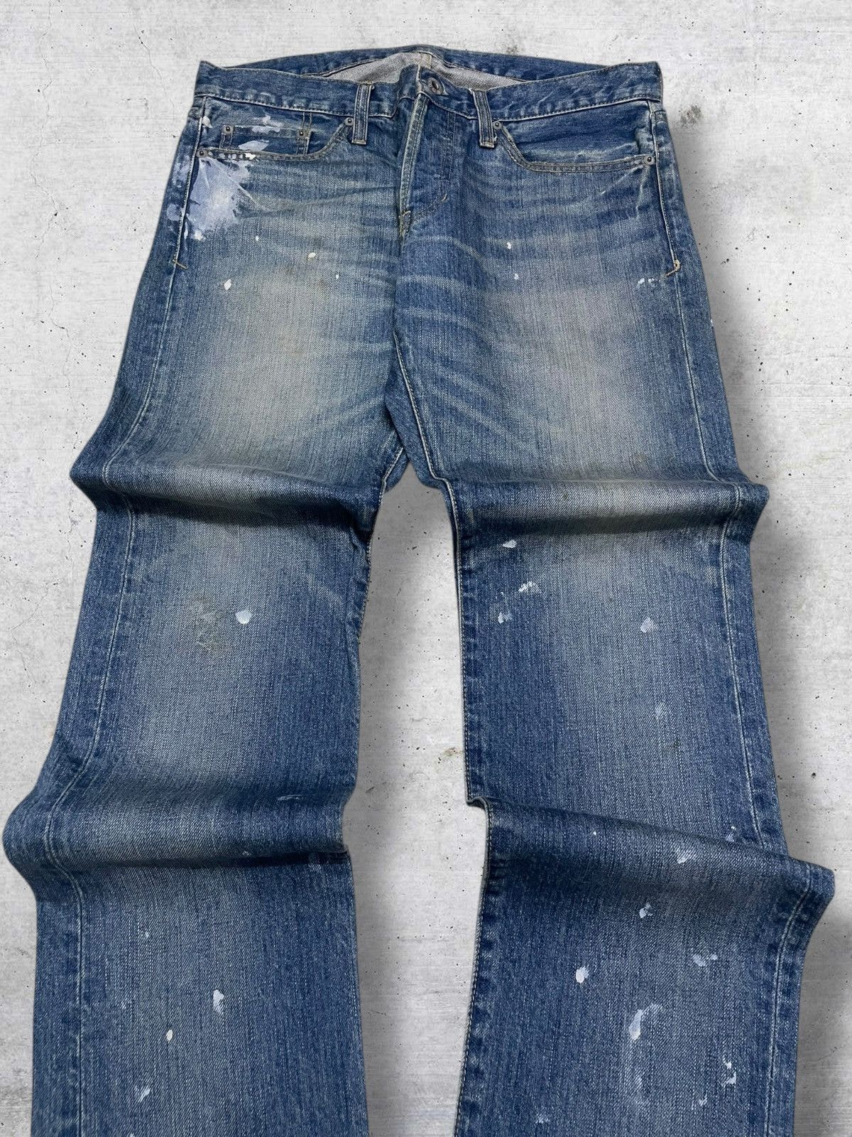 Hysteric Glamour VINTAGE STOOGE & CO JAPAN DESIGNER 90S SPLASH STYLE OG DENIM Size US 32 / EU 48 - 4 Thumbnail