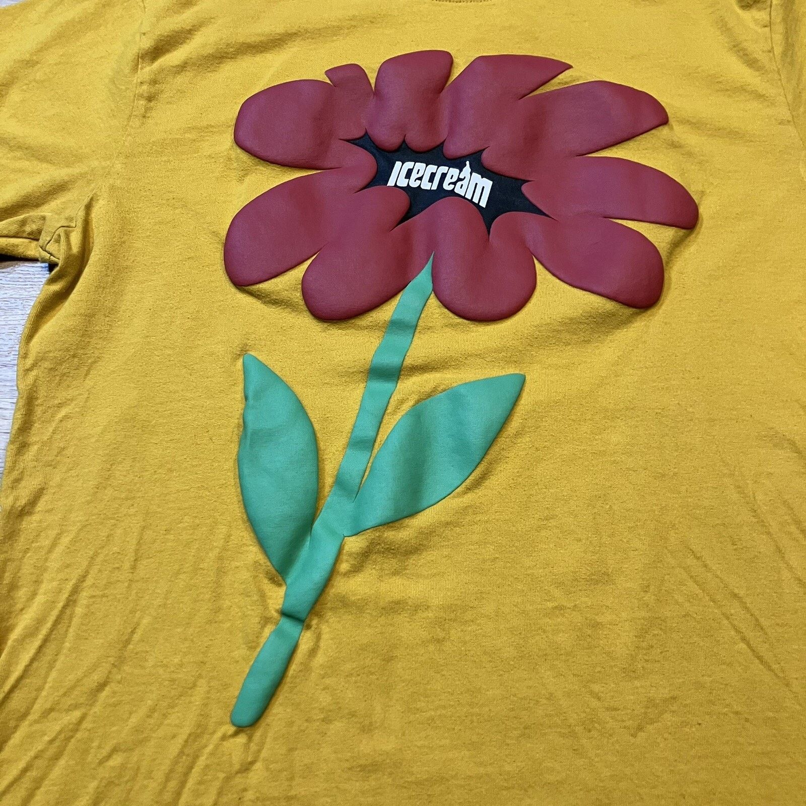 Icecream Ice Cream Flower BBC Billionaire Boys Club SS Yellow Tee Size US M / EU 48-50 / 2 - 3 Thumbnail