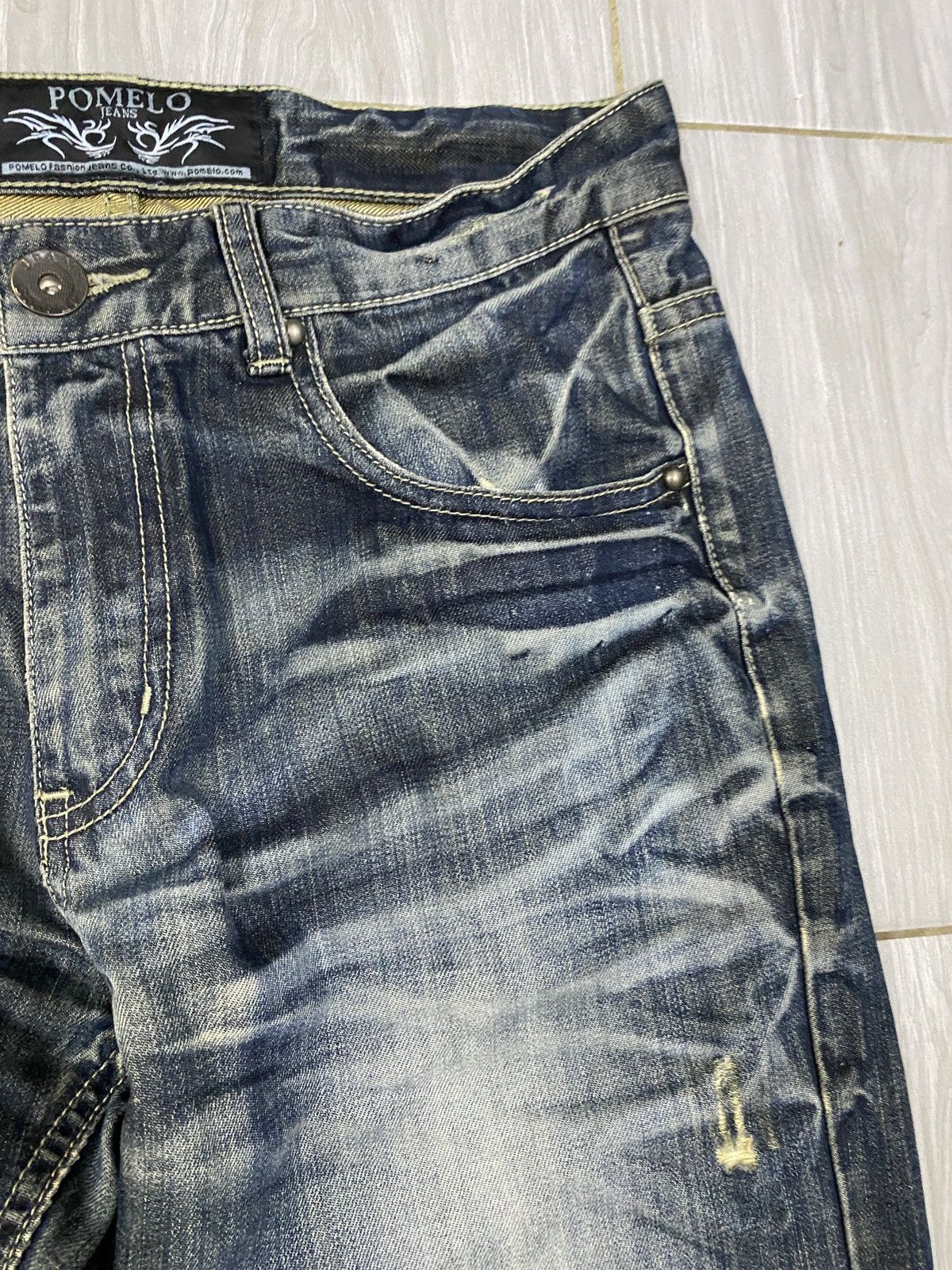 If Six Was Nine Vtg Pomelo Jeans Flared Size US 33 - 11 Thumbnail