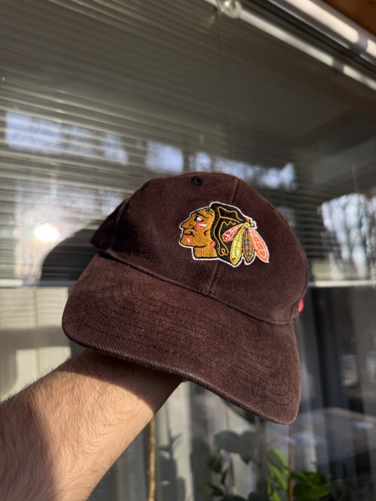 NHL × Nike Vintage NHL CHICAGO Blackhawks Nike 00s cap rare hat Size ONE SIZE - 1 Thumbnail