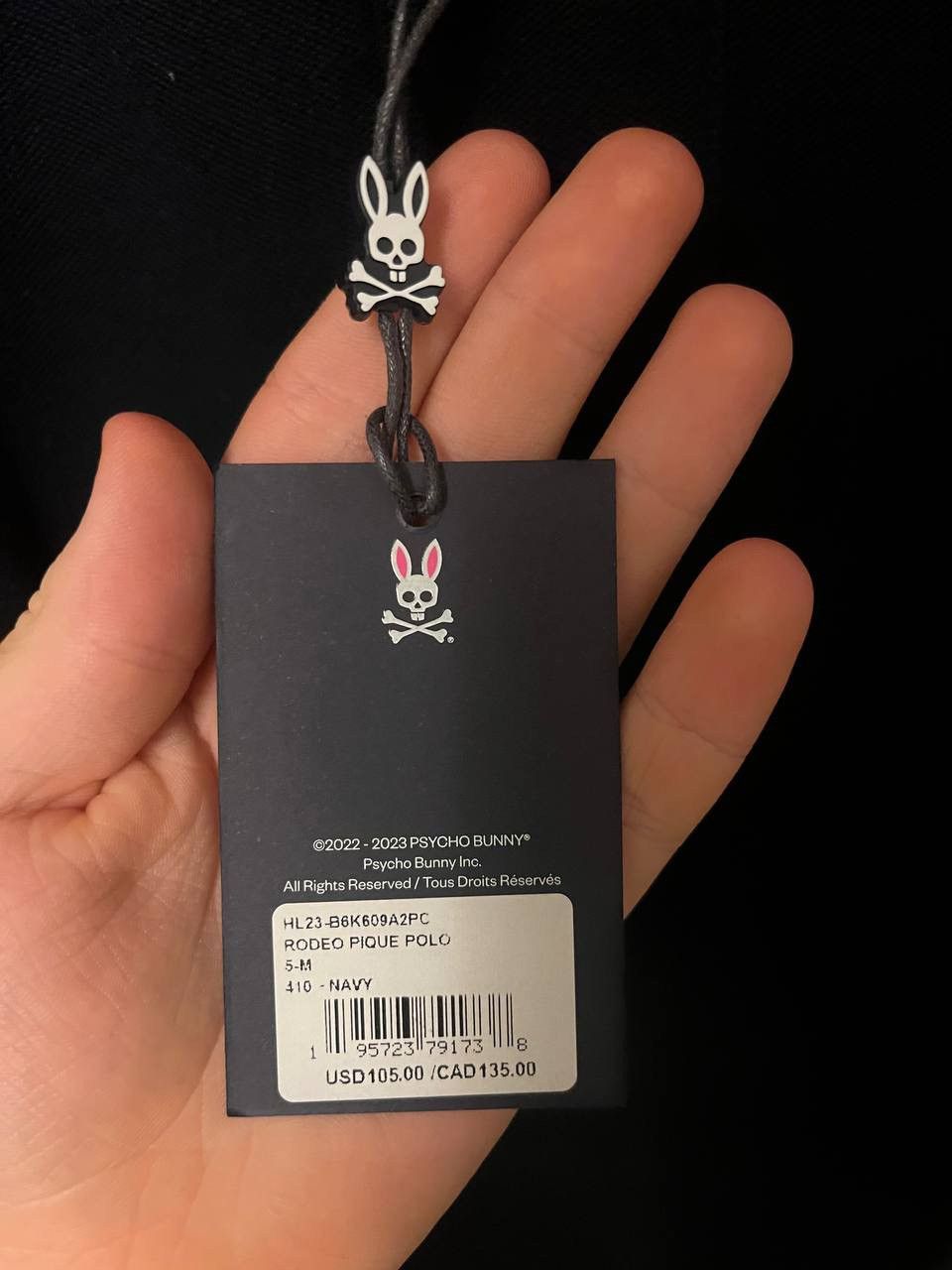 Psycho Bunny PSYCHO BUNNY Rodeo Pique Polo ‘Navy’ Size US M / EU 48-50 / 2 - 4 Thumbnail