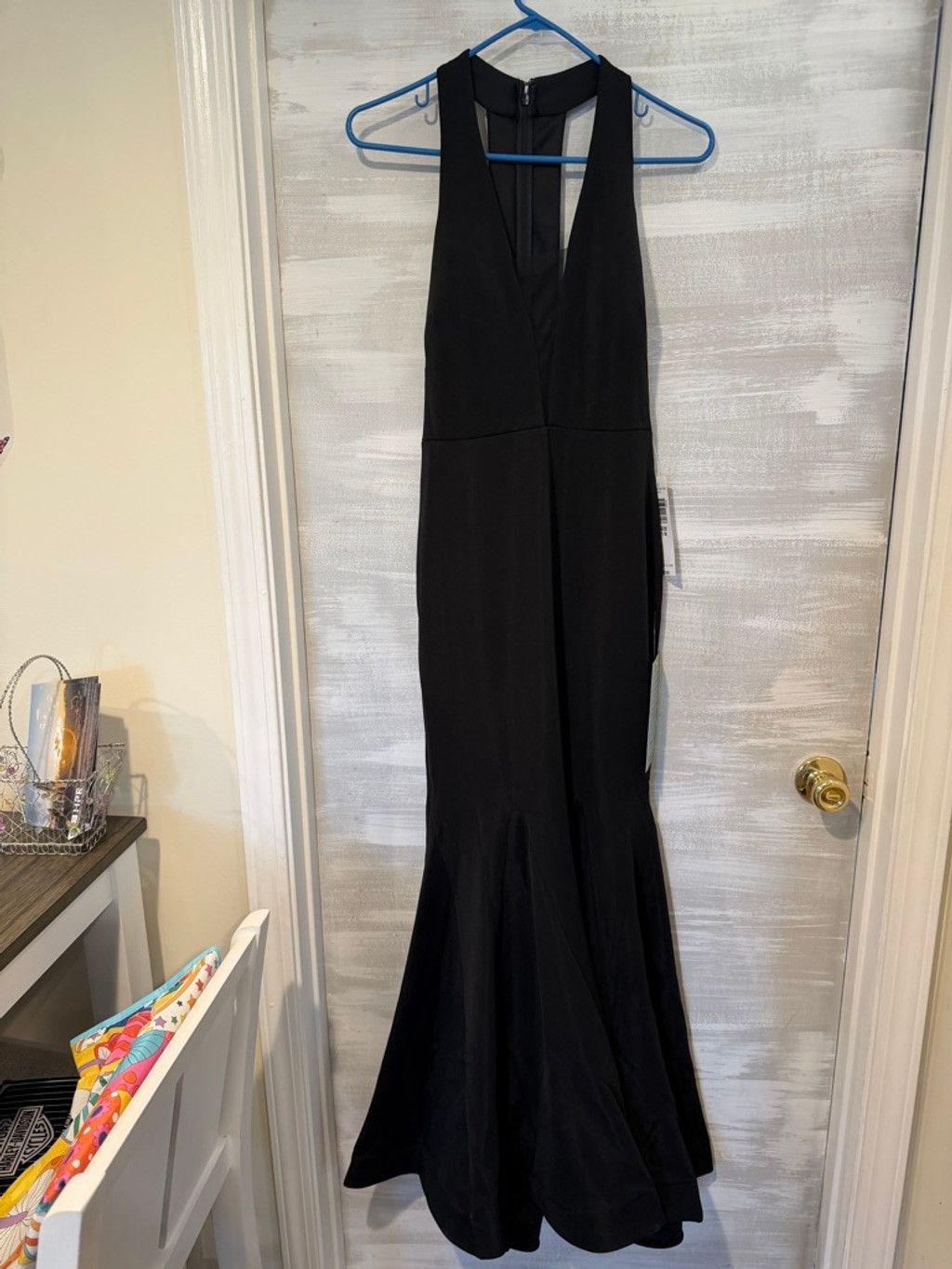 Other Women's Jump Apparel Black Halter Prom Dress Juniors 7/8 Size M / US 6-8 / IT 42-44 - 9 Thumbnail