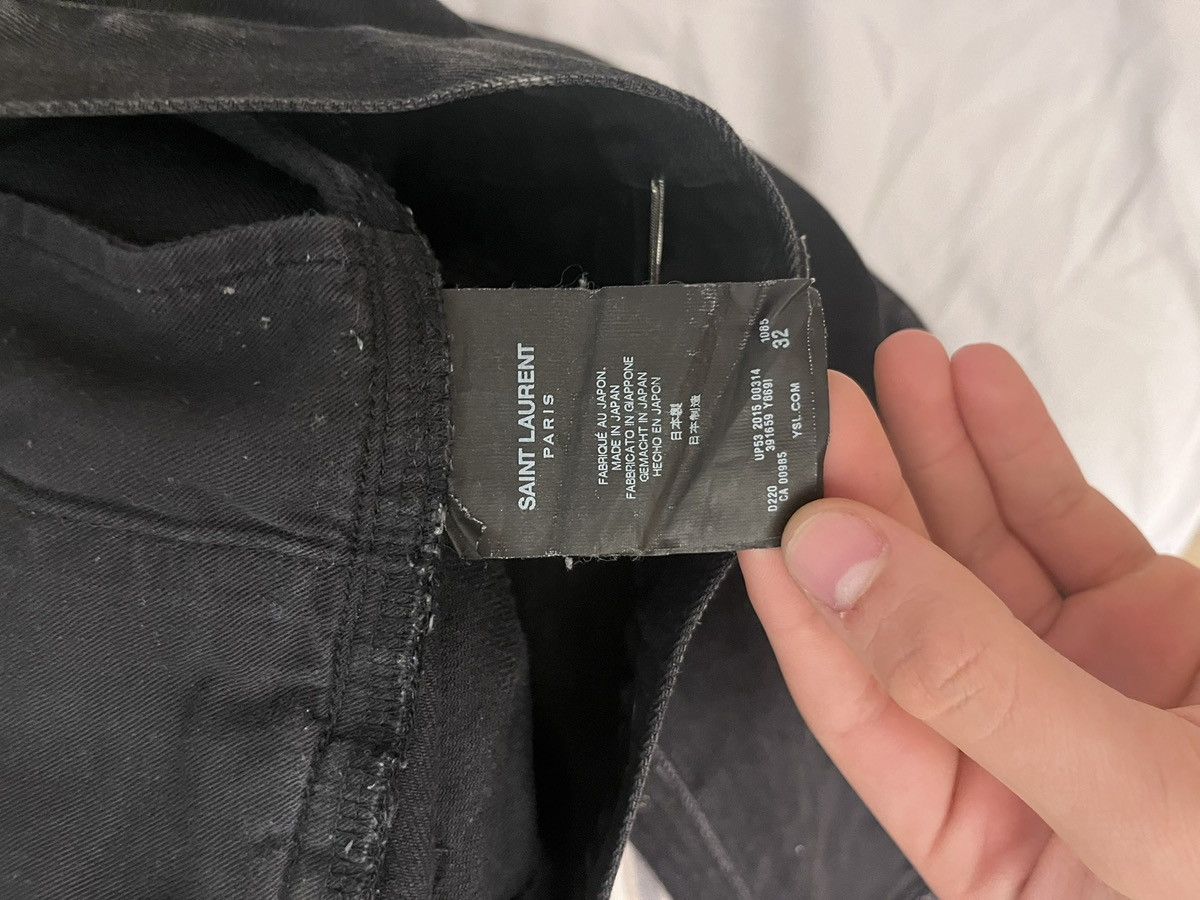 Saint Laurent Paris slp black crash denim hedi slimane Size US 32 / EU 48 - 4 Thumbnail