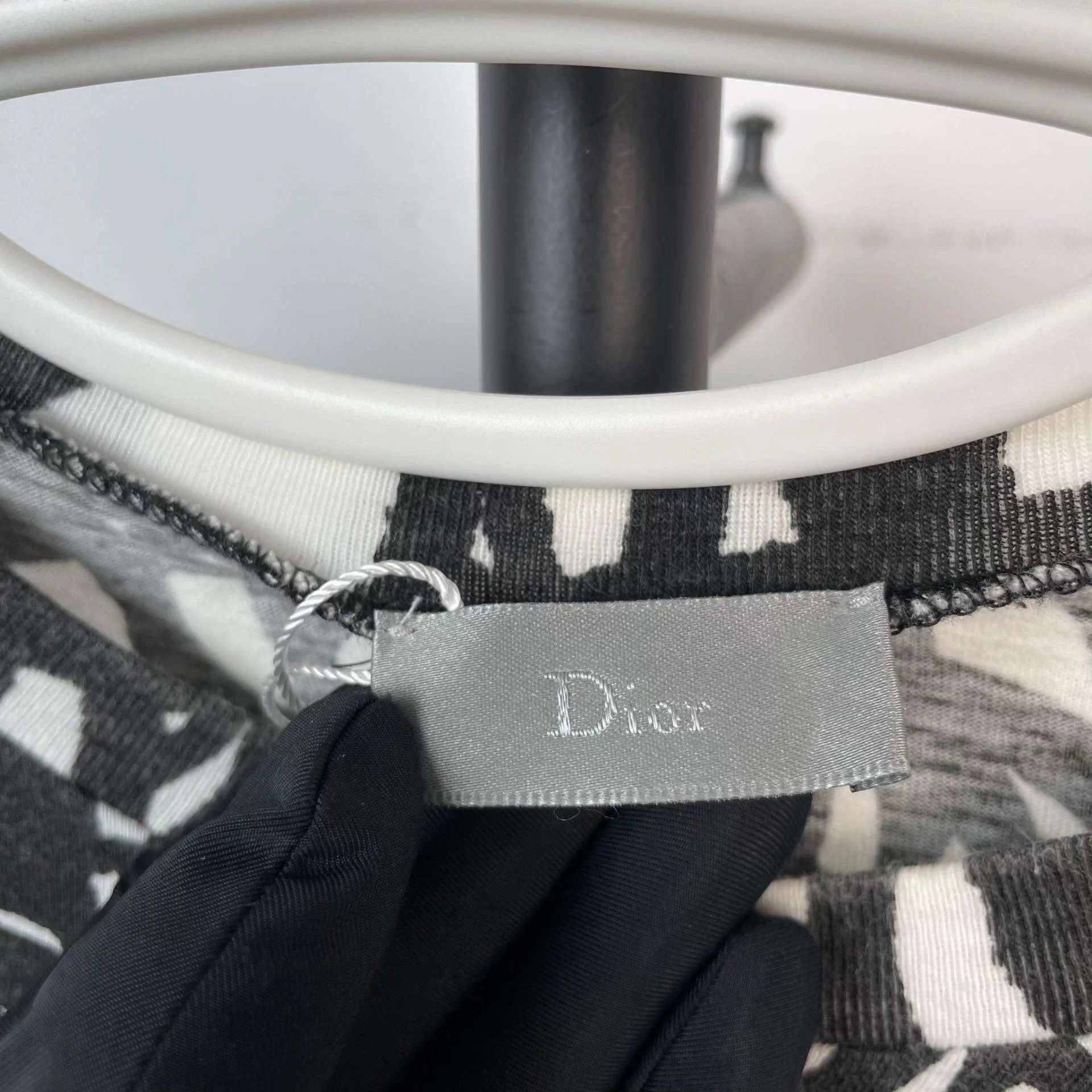 Dior Dior Cotton T-shirt S Black & White Size S / US 4 / IT 40 - 3 Thumbnail