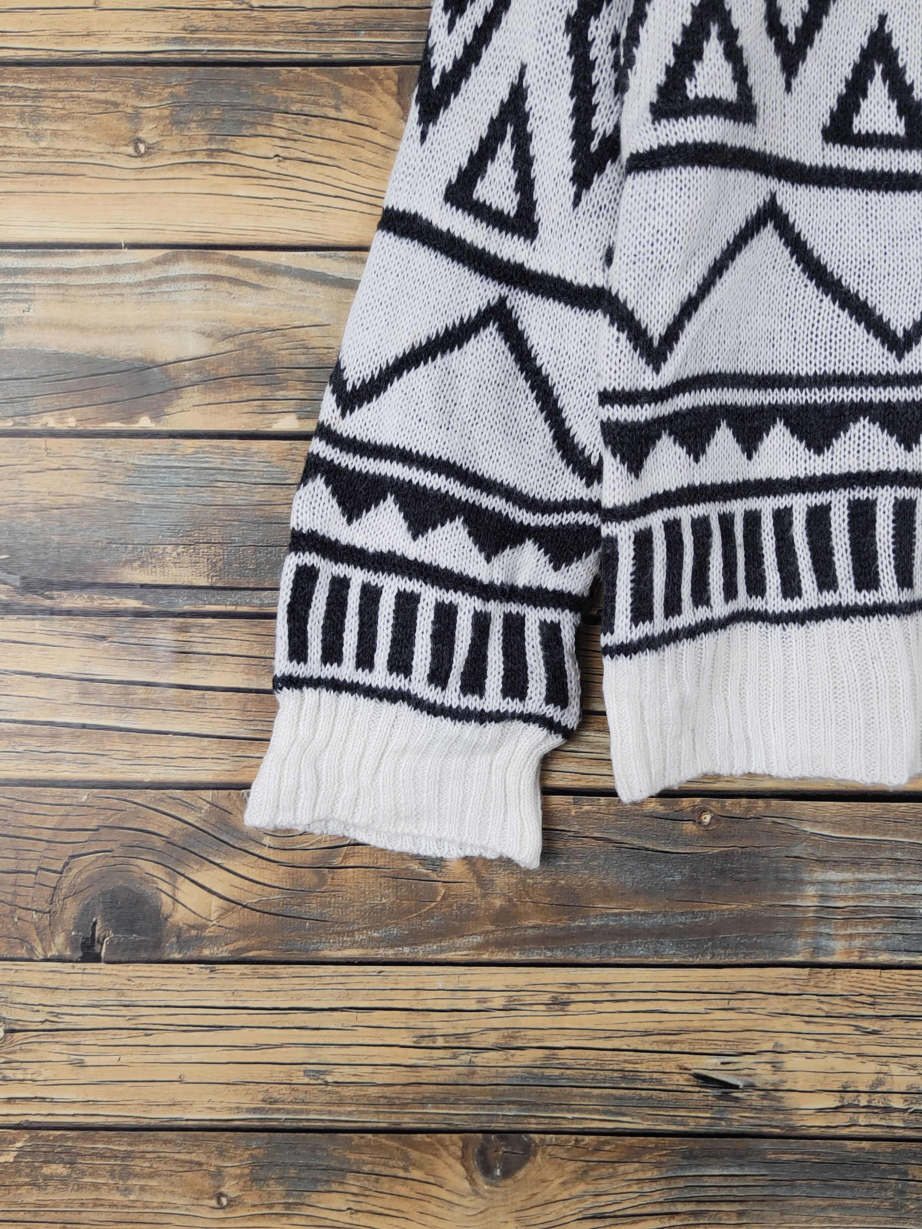 Homespun Knitwear Japanese Brand White Black Knitwear Sweatshirts #W1257 Size US S / EU 44-46 / 1 - 4 Thumbnail